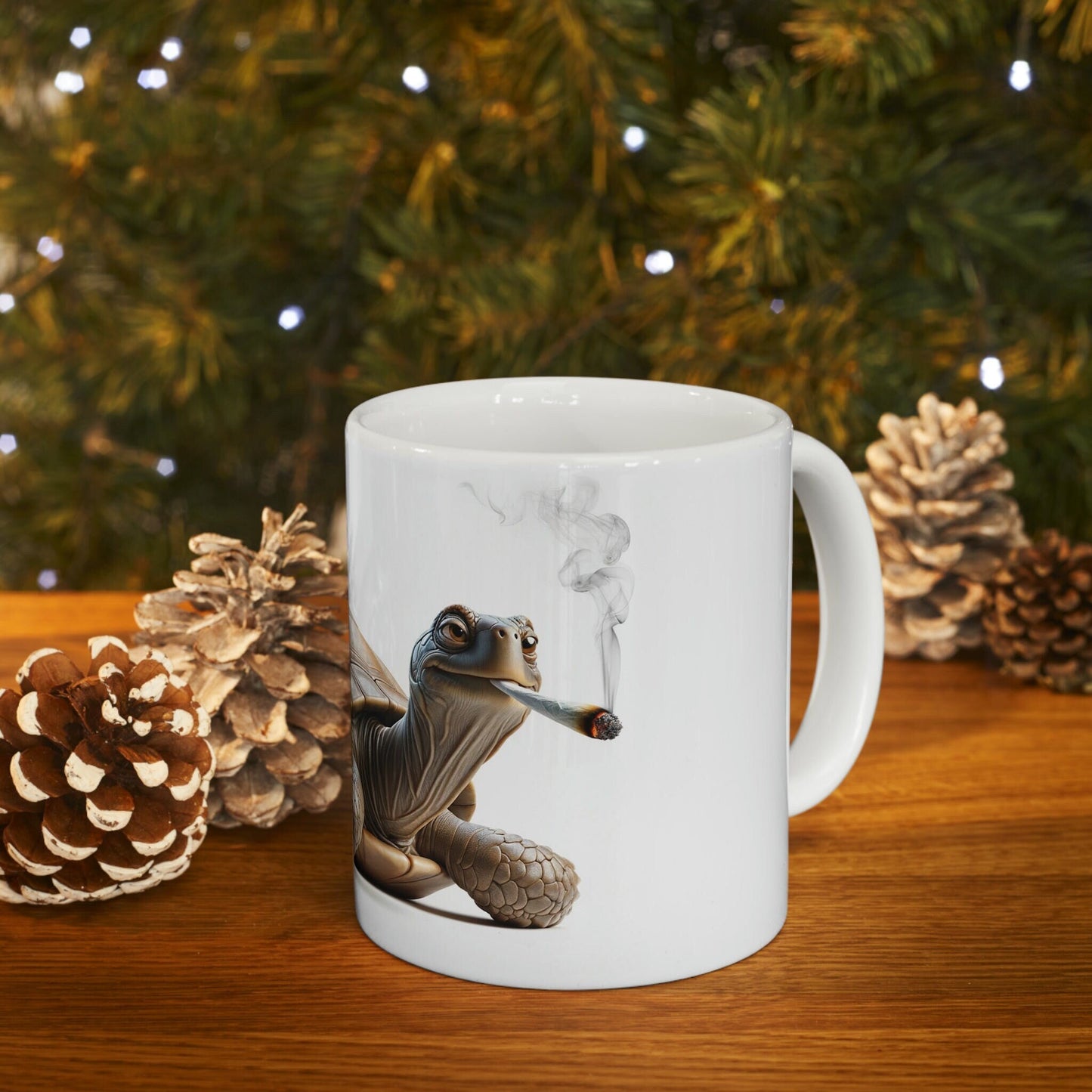 TURTLE - WEED Themed Coffee Mugs - Perfect Gift for Smokers, Stoners, Growers; Animal Lovers - Marijuana Mug for Wake and Bake
