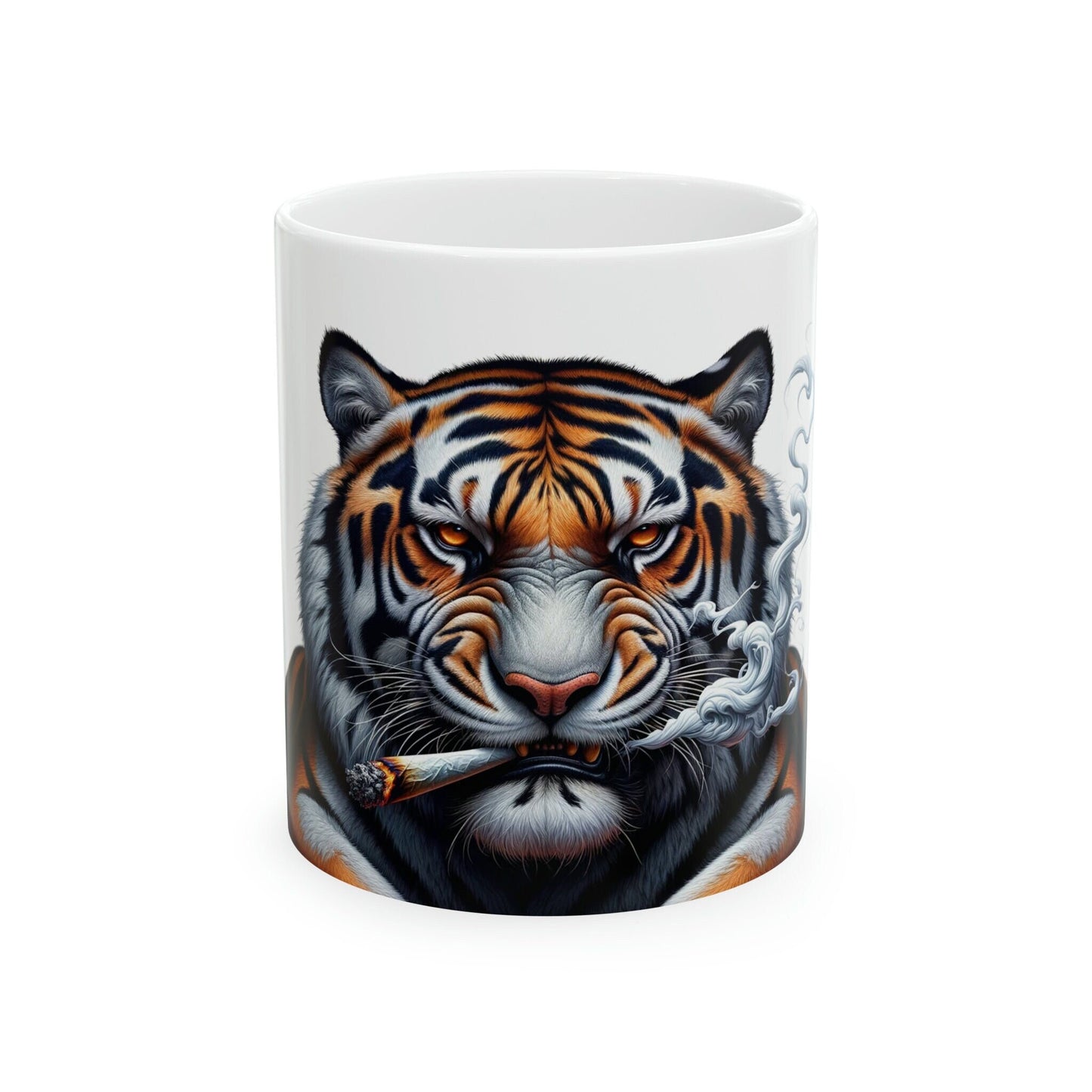 TIGER - WEED Themed Coffee Mugs - Perfect Gift for Smokers, Stoners, Growers; Animal Lovers - Marijuana Mug for Wake and Bake