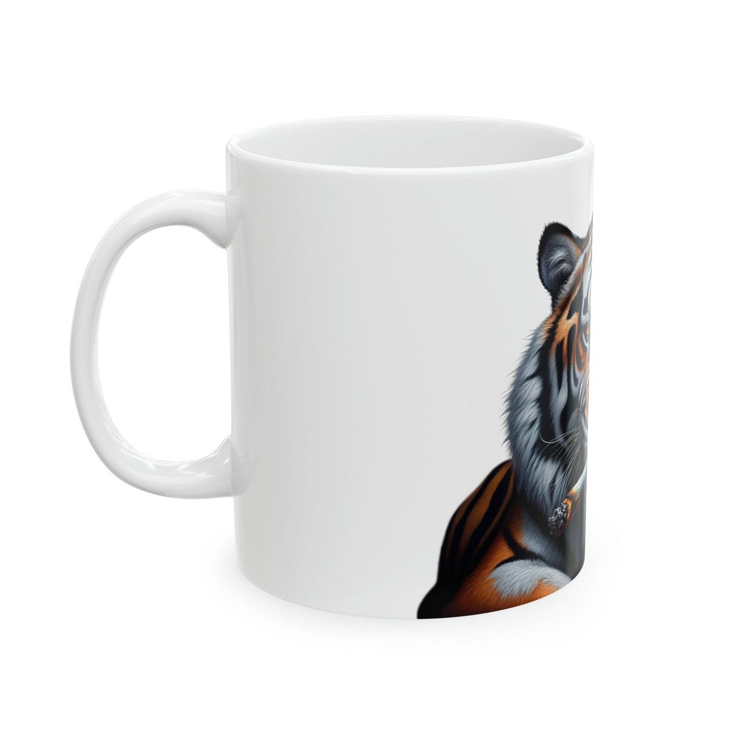 TIGER - WEED Themed Coffee Mugs - Perfect Gift for Smokers, Stoners, Growers; Animal Lovers - Marijuana Mug for Wake and Bake