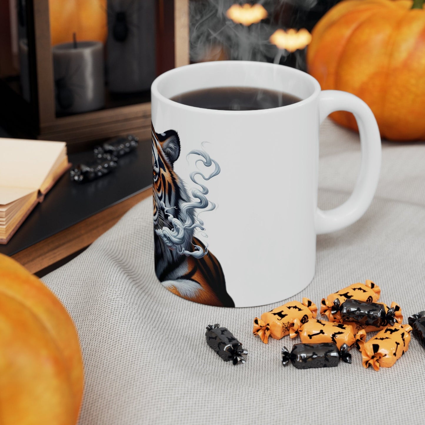 TIGER - WEED Themed Coffee Mugs - Perfect Gift for Smokers, Stoners, Growers; Animal Lovers - Marijuana Mug for Wake and Bake
