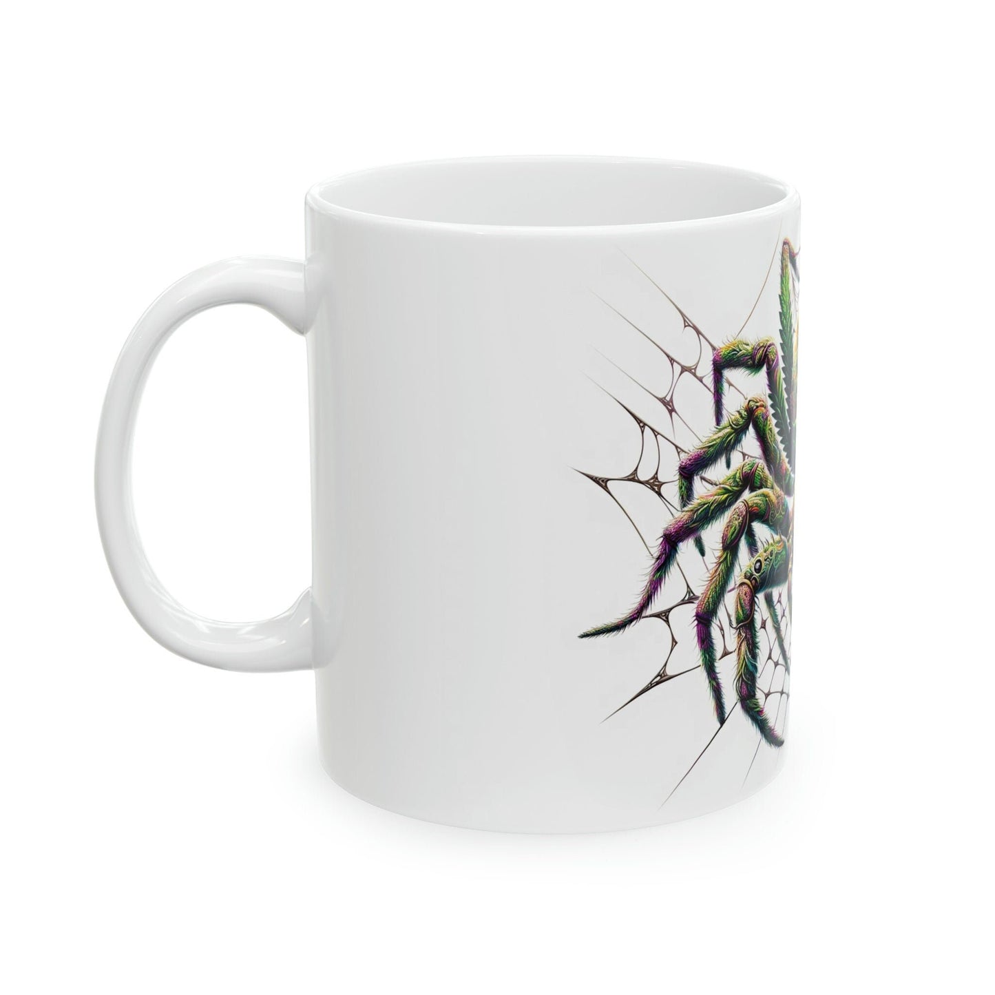 SPIDER - WEED Themed Coffee Mugs - Perfect Gift for Smokers, Stoners, Growers; Animal Lovers - Marijuana Mug for Wake and Bake