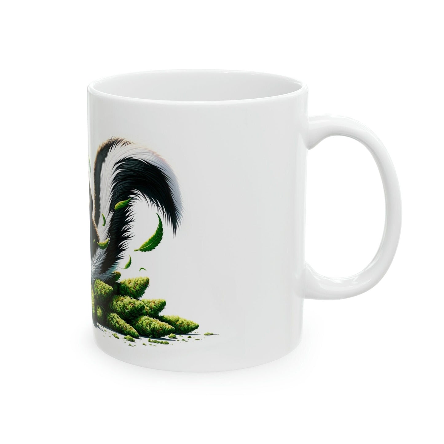 SKUNK - WEED Themed Coffee Mugs - Perfect Gift for Smokers, Stoners, Growers; Animal Lovers - Marijuana Mug for Wake and Bake