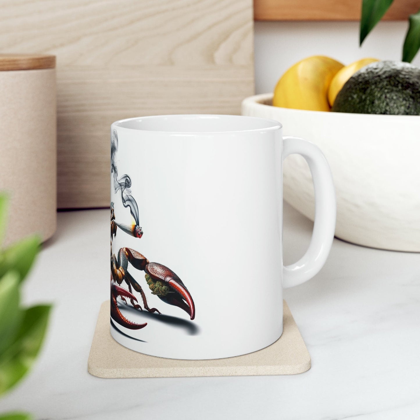 SCORPION - WEED Themed Coffee Mugs - Perfect Gift for Smokers, Stoners, Growers; Animal Lovers - Marijuana Mug for Wake and Bake