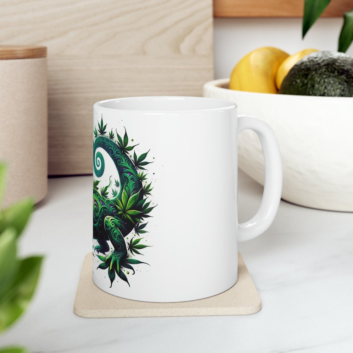 WEED SALAMANDER - Marijuana Themed Coffee Mugs - Perfect Gift for Smokers, Stoners, Growers; Animal Lovers - Weed Mug for Wake and Bake