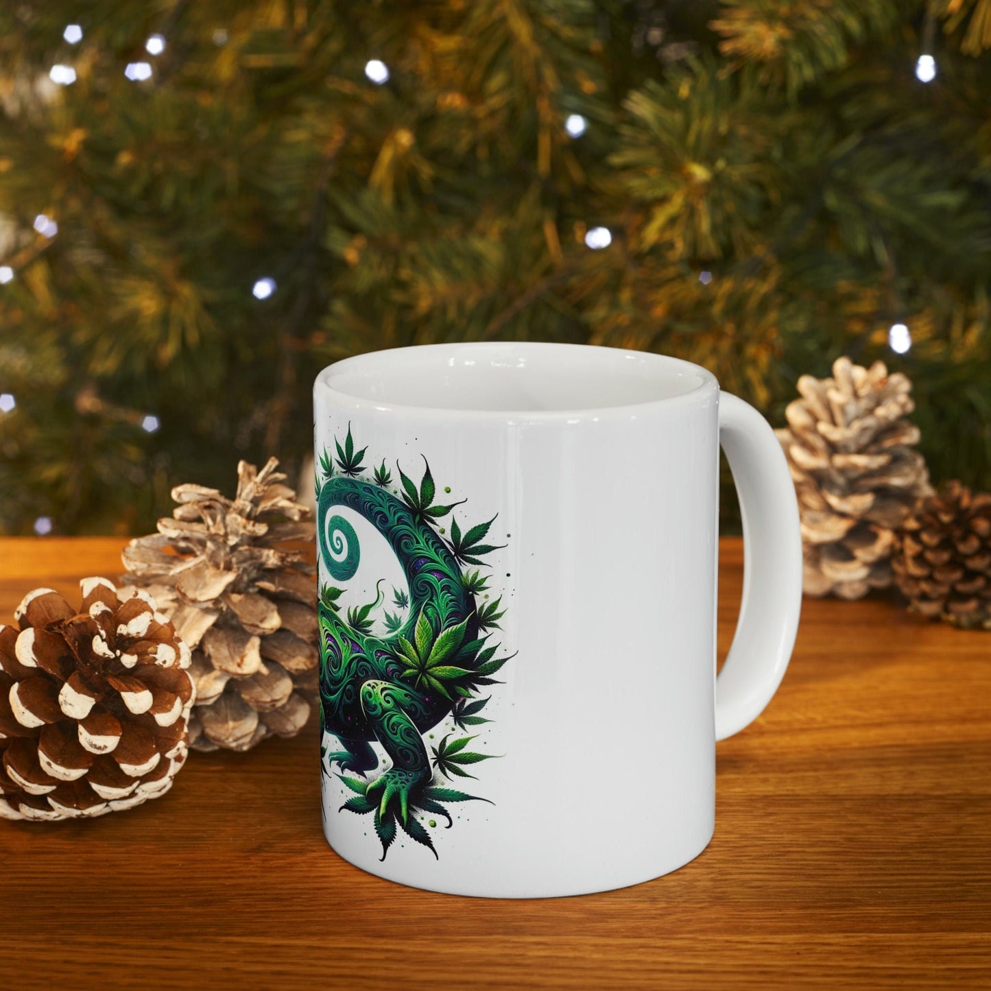 WEED SALAMANDER - Marijuana Themed Coffee Mugs - Perfect Gift for Smokers, Stoners, Growers; Animal Lovers - Weed Mug for Wake and Bake