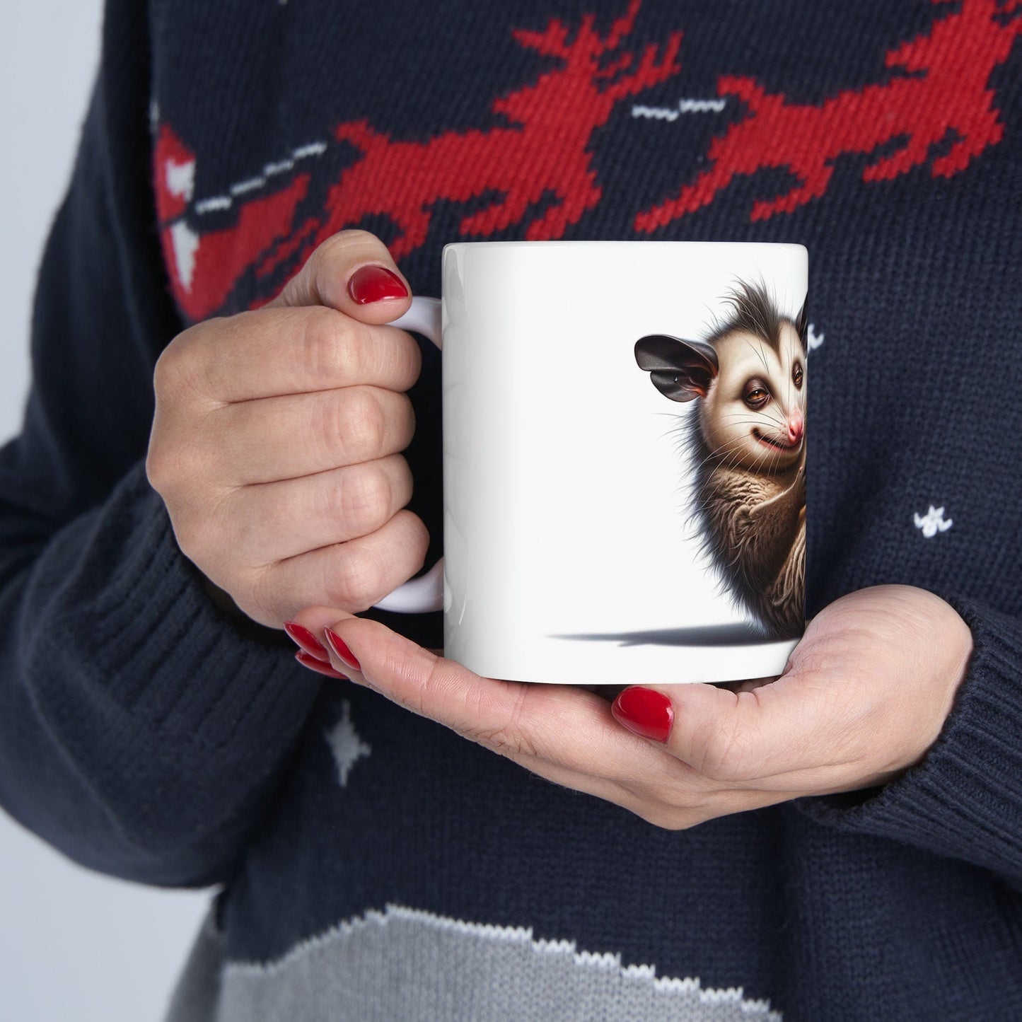 POSSUM - WEED Themed Coffee Mugs - Perfect Gift for Smokers, Stoners, Growers; Animal Lovers - Marijuana Mug for Wake and Bake
