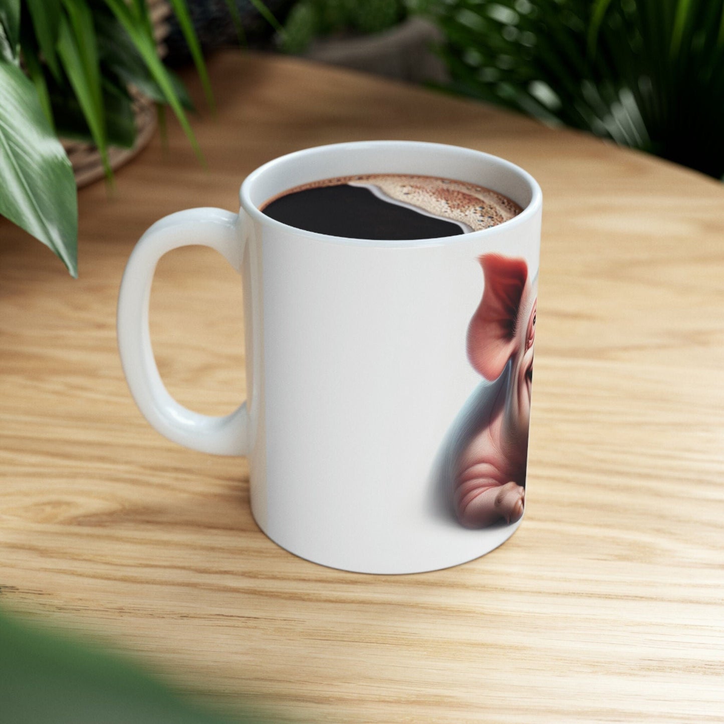 PIG - WEED Themed Coffee Mugs - Perfect Gift for Smokers, Stoners, Growers; Animal Lovers - Marijuana Mug for Wake and Bake
