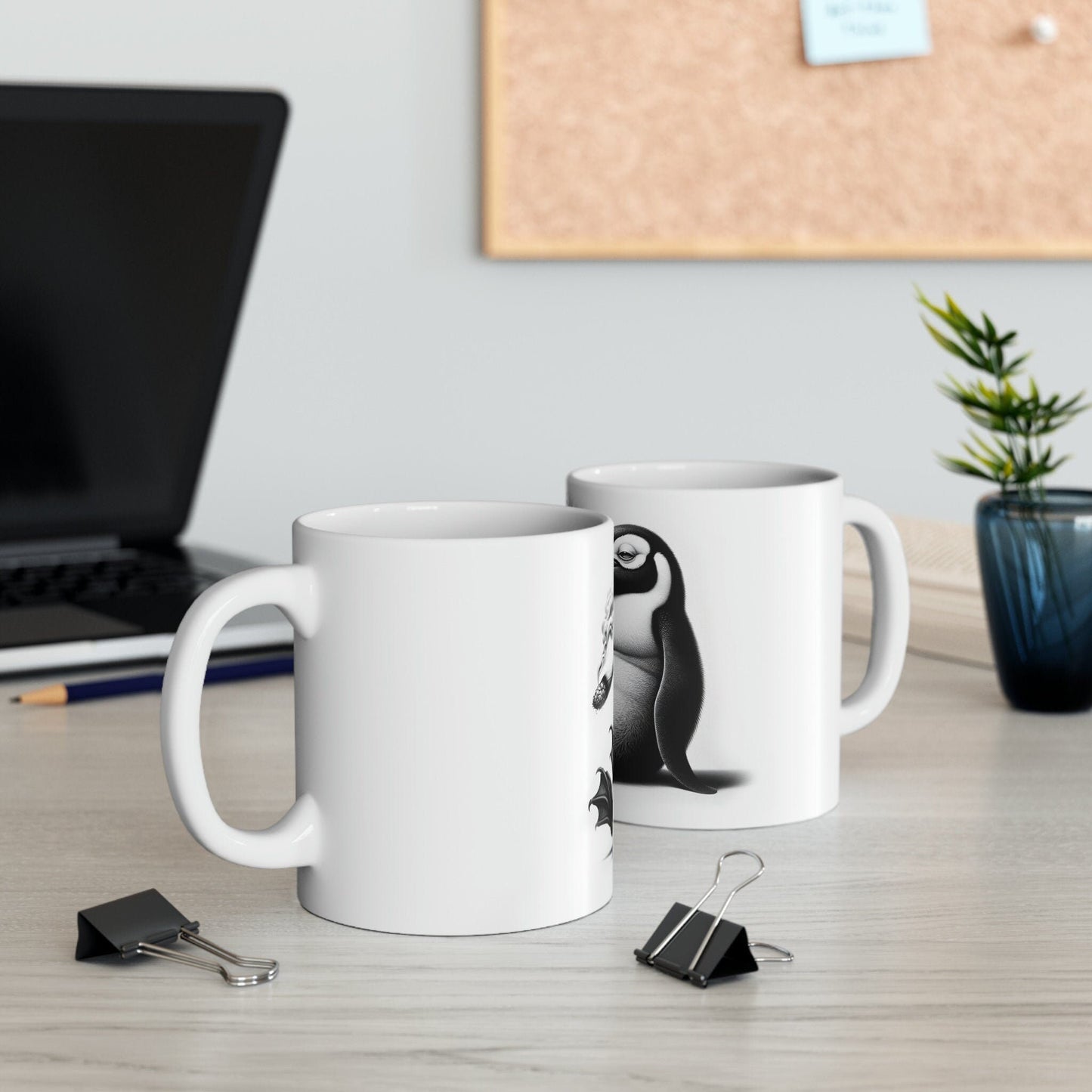 PENGUIN - WEED Themed Coffee Mugs - Perfect Gift for Smokers, Stoners, Growers; Animal Lovers - Marijuana Mug for Wake and Bake