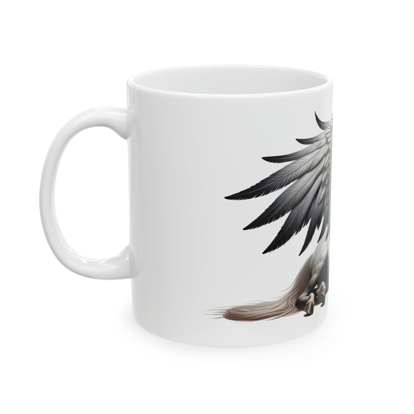 PEGASUS - WEED Themed Coffee Mugs - Perfect Gift for Smokers, Stoners, Growers; Animal Lovers - Marijuana Mug for Wake and Bake