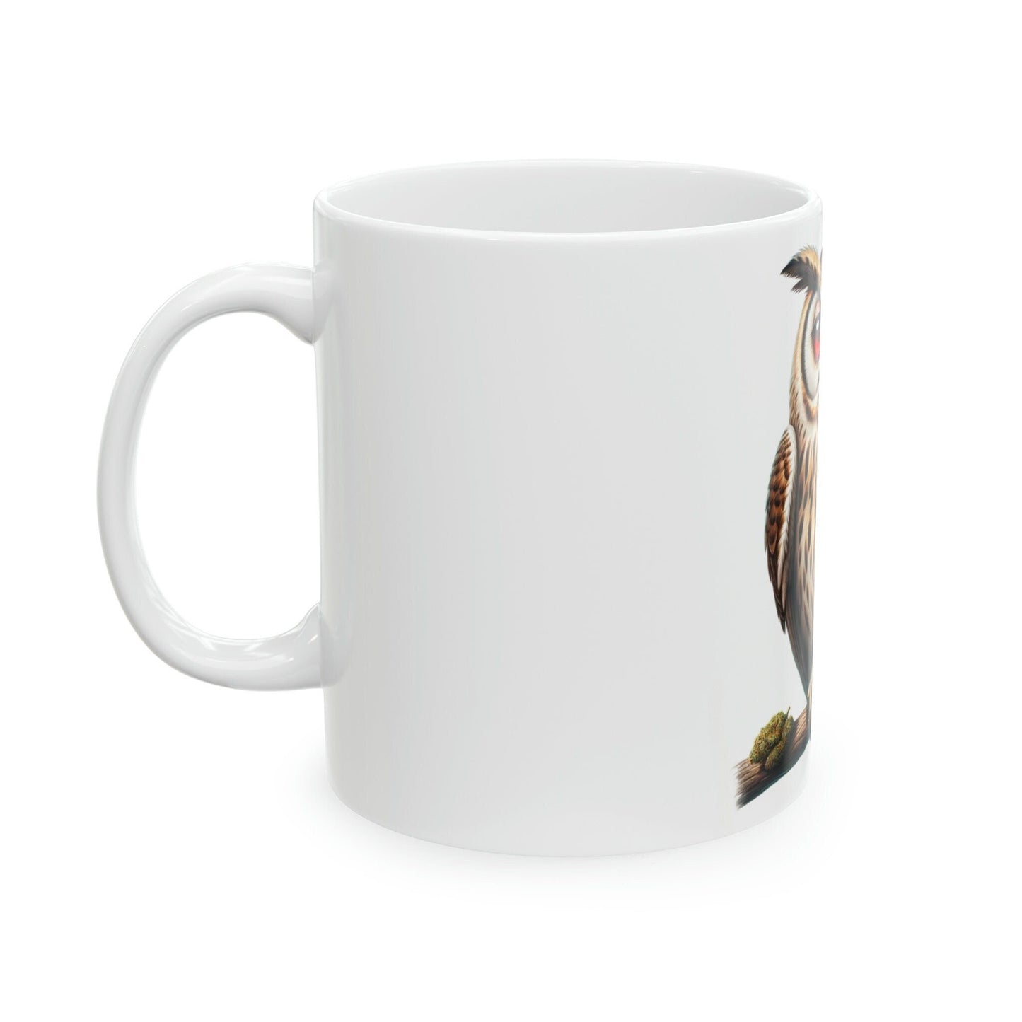 Stoner OWL - WEED Themed Coffee Mugs - Perfect Gift for Smokers, Stoners, Growers; Animal Lovers - Marijuana Mug for Wake and Bake