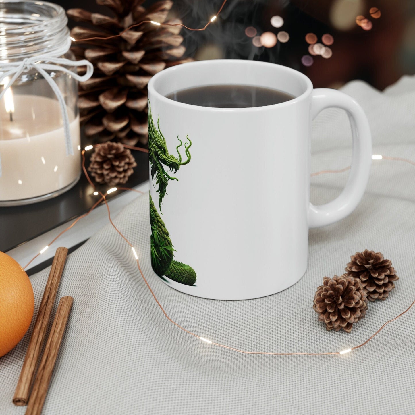 WEED NAGA - Marijuana Themed Coffee Mugs - Perfect Gift for Smokers, Stoners, Growers; Animal Lovers - Weed Mug for Wake and Bake