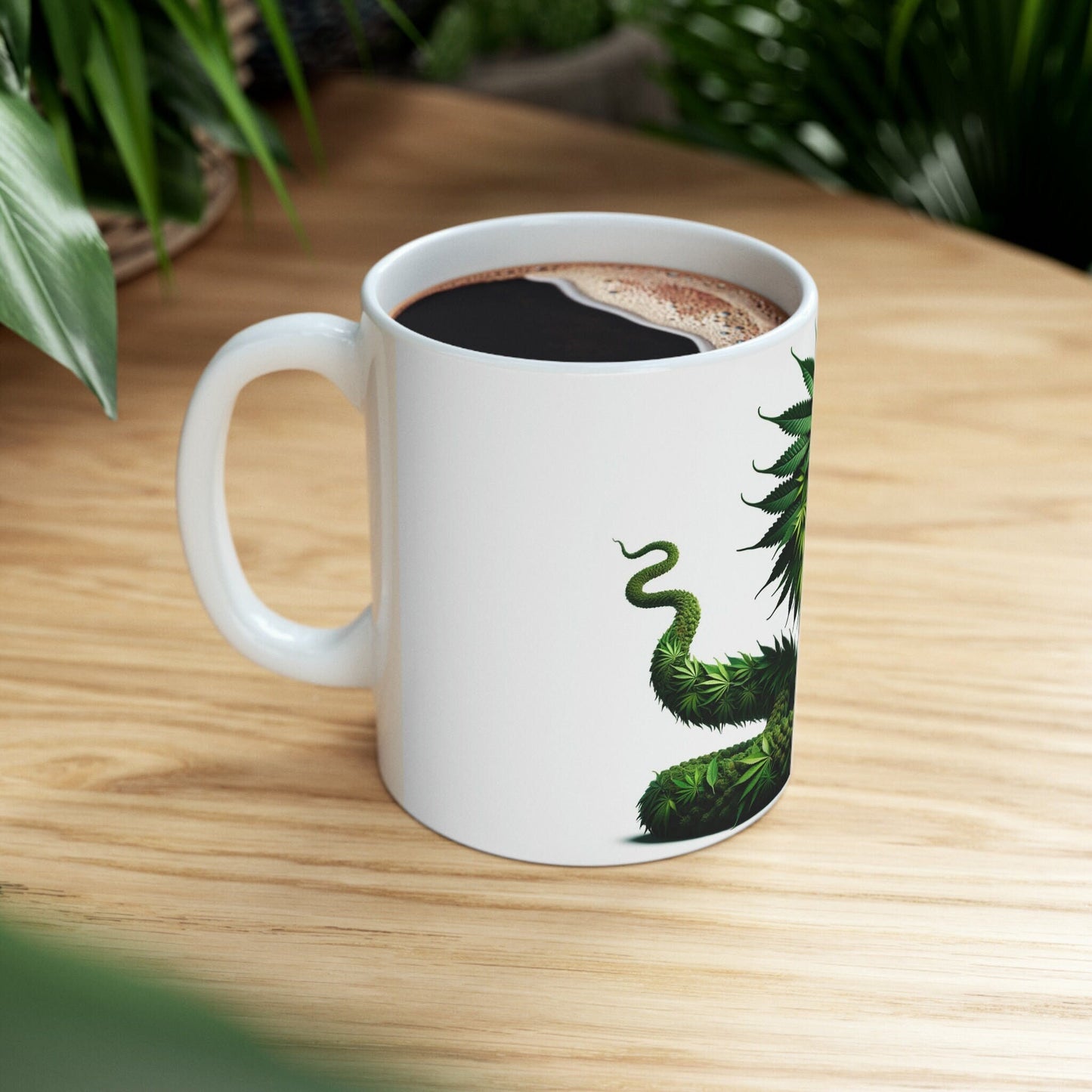 WEED NAGA - Marijuana Themed Coffee Mugs - Perfect Gift for Smokers, Stoners, Growers; Animal Lovers - Weed Mug for Wake and Bake