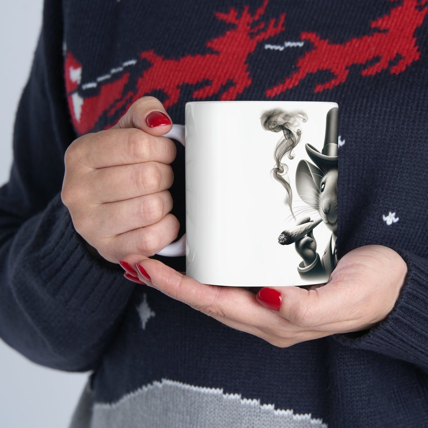 MOUSE - WEED Themed Coffee Mugs - Perfect Gift for Smokers, Stoners, Growers; Animal Lovers - Marijuana Mug for Wake and Bake
