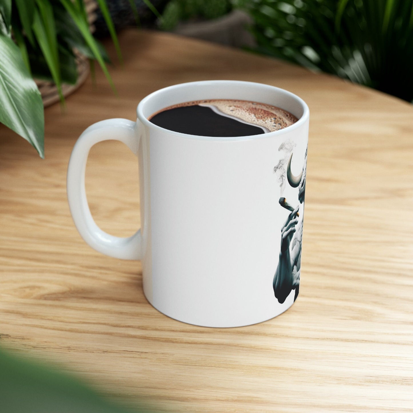 MINOTAUR - WEED Themed Coffee Mugs - Perfect Gift for Smokers, Stoners, Growers; Animal Lovers - Marijuana Mug for Wake and Bake