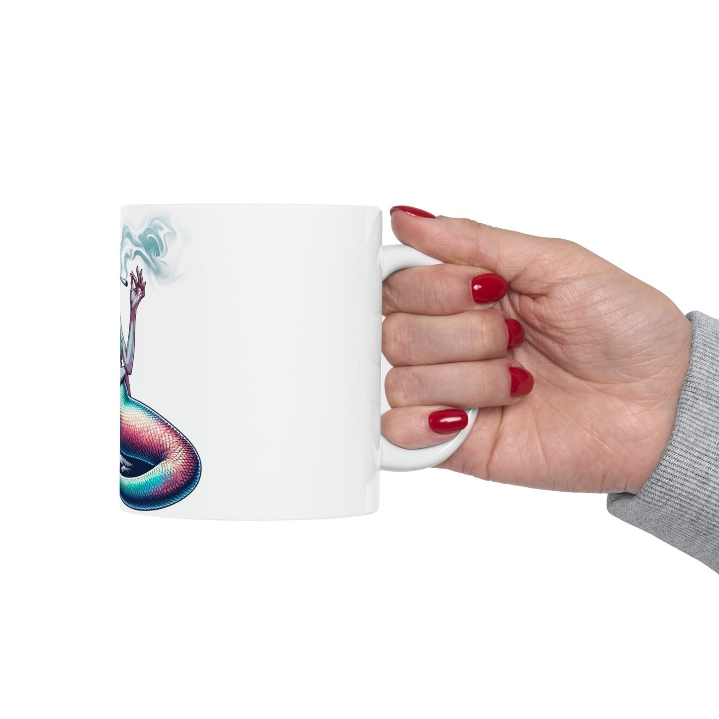 MERMAID - WEED Themed Coffee Mugs - Perfect Gift for Smokers, Stoners, Growers; Gift for her - Marijuana Mug for Wake and Bake
