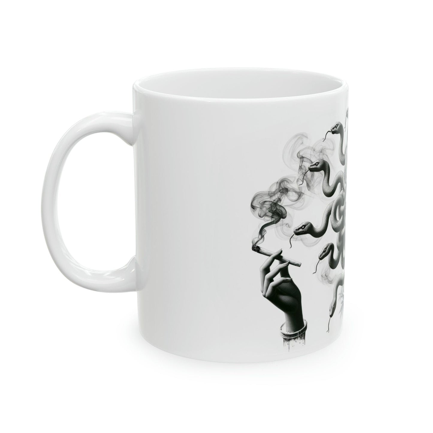 MEDUSA - WEED Themed Coffee Mugs - Perfect Gift for Smokers, Stoners, Growers; Animal Lovers - Marijuana Mug for Wake and Bake