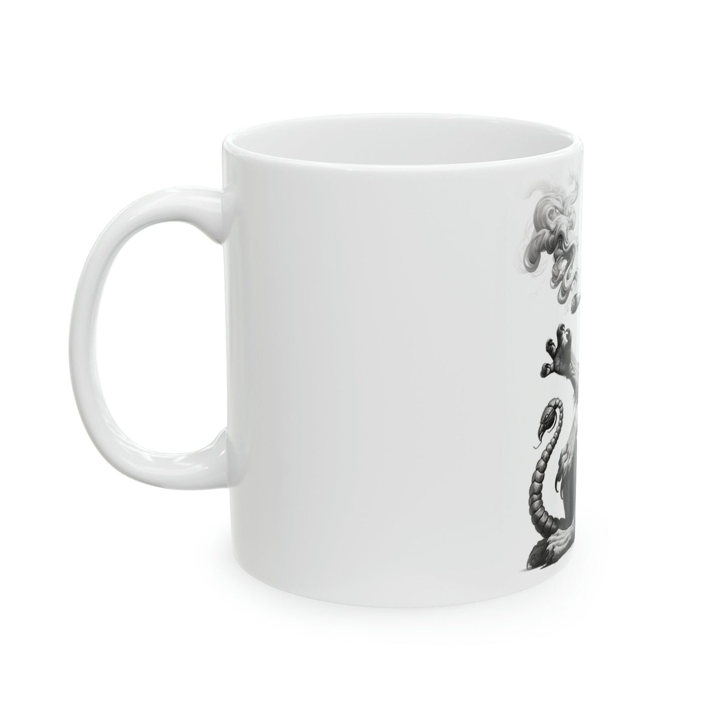 MANTICORE - WEED Themed Coffee Mugs - Perfect Gift for Smokers, Stoners, Growers; Animal Lovers - Marijuana Mug for Wake and Bake
