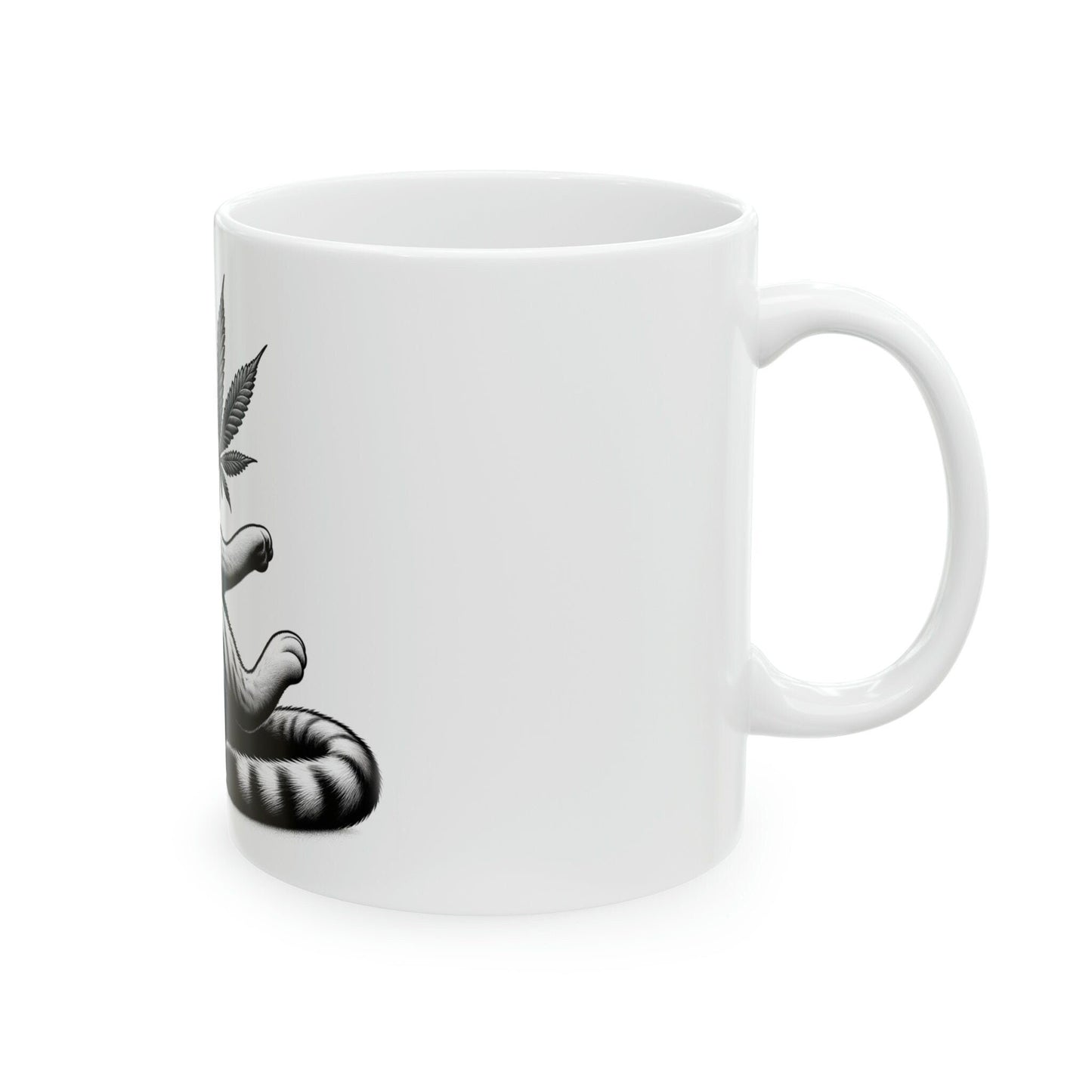 Stoner KITTY - WEED Themed Coffee Mugs - Perfect Gift for Smokers, Stoners, Growers; Animal Lovers - Marijuana Mug for Wake and Bake