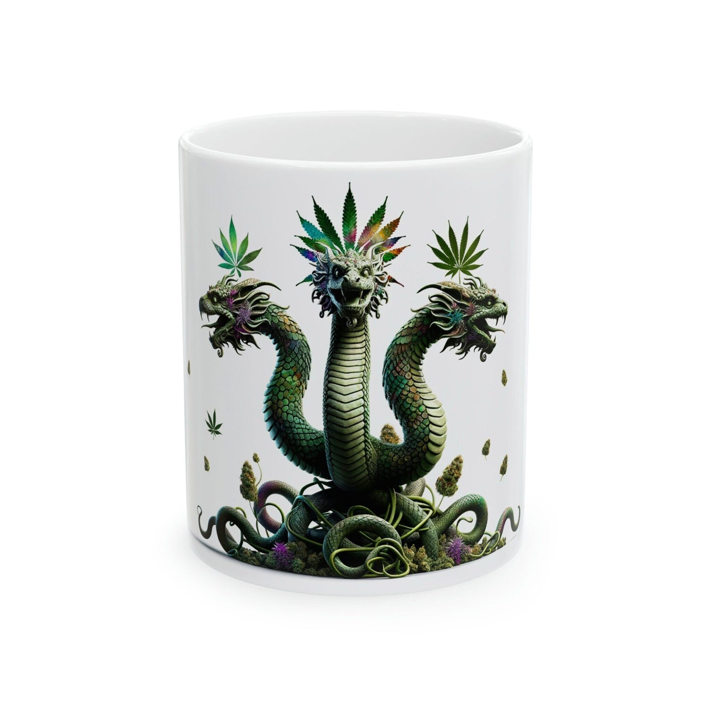 Weed HYDRA - Marijuana Themed Coffee Mugs - Perfect Gift for Smokers, Stoners, Growers; Animal Lovers - Weed Mug for Wake and Bake
