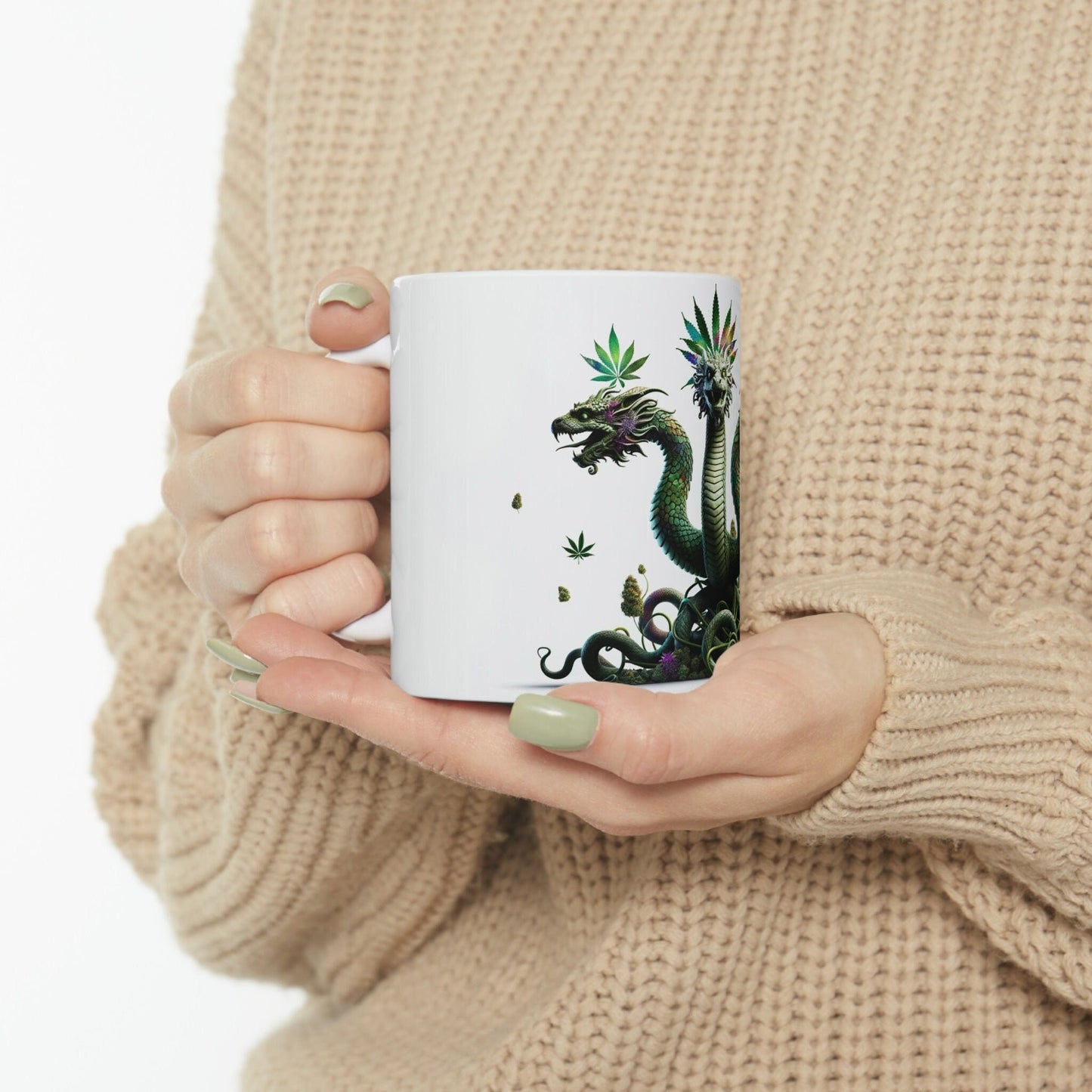 Weed HYDRA - Marijuana Themed Coffee Mugs - Perfect Gift for Smokers, Stoners, Growers; Animal Lovers - Weed Mug for Wake and Bake