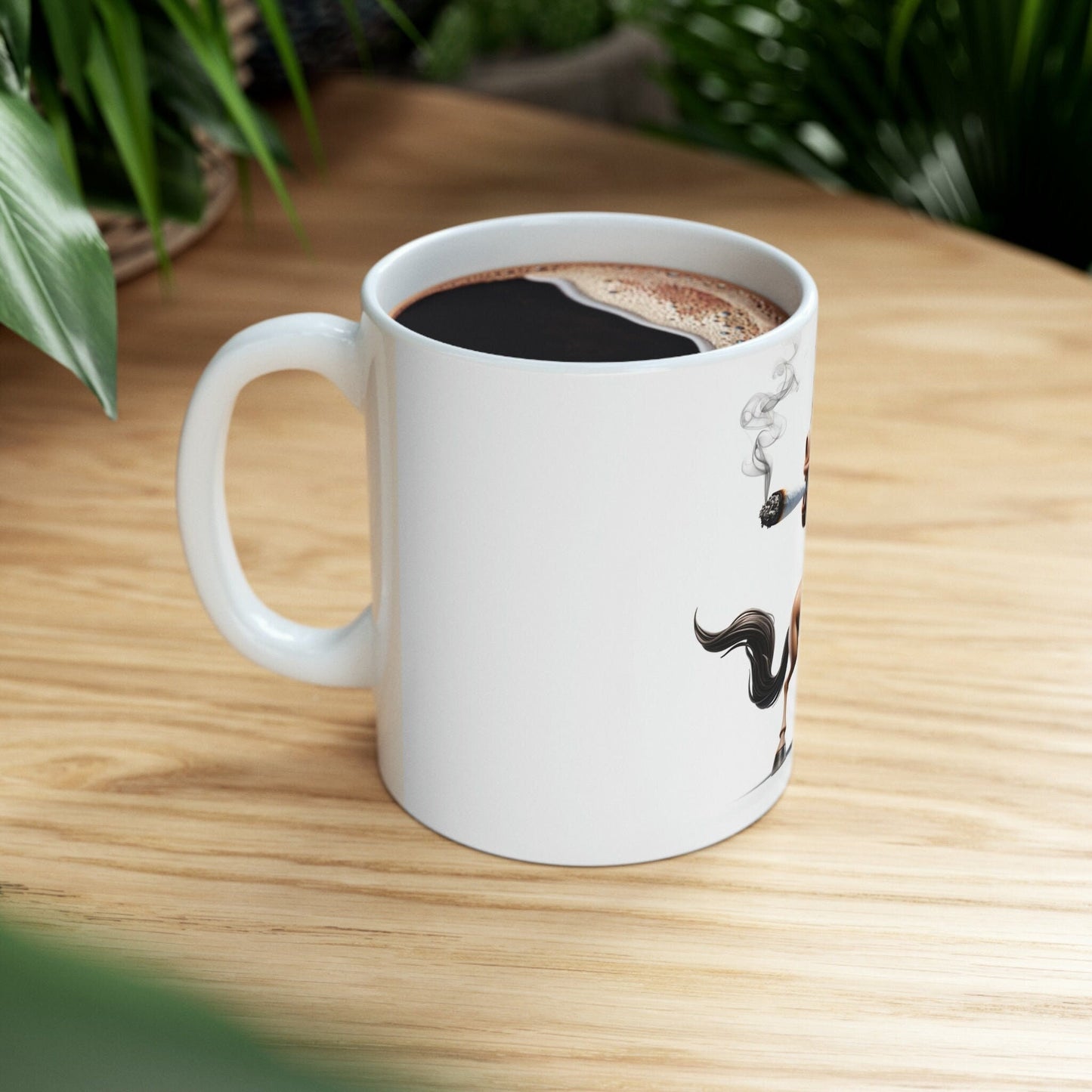 HORSE - WEED Themed Coffee Mugs - Perfect Gift for Smokers, Stoners, Growers; Animal Lovers - Marijuana Mug for Wake and Bake