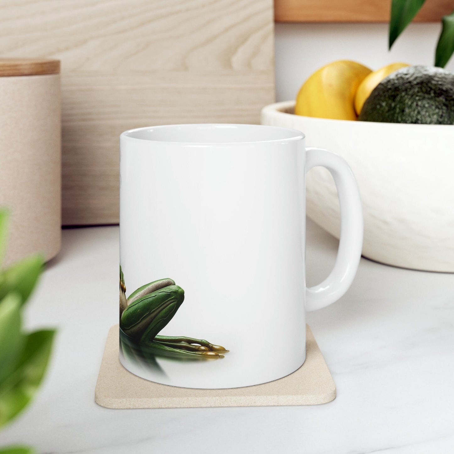 FROG - WEED Themed Coffee Mugs - Perfect Gift for Smokers, Stoners, Growers; Animal Lovers - Marijuana Mug for Wake and Bake