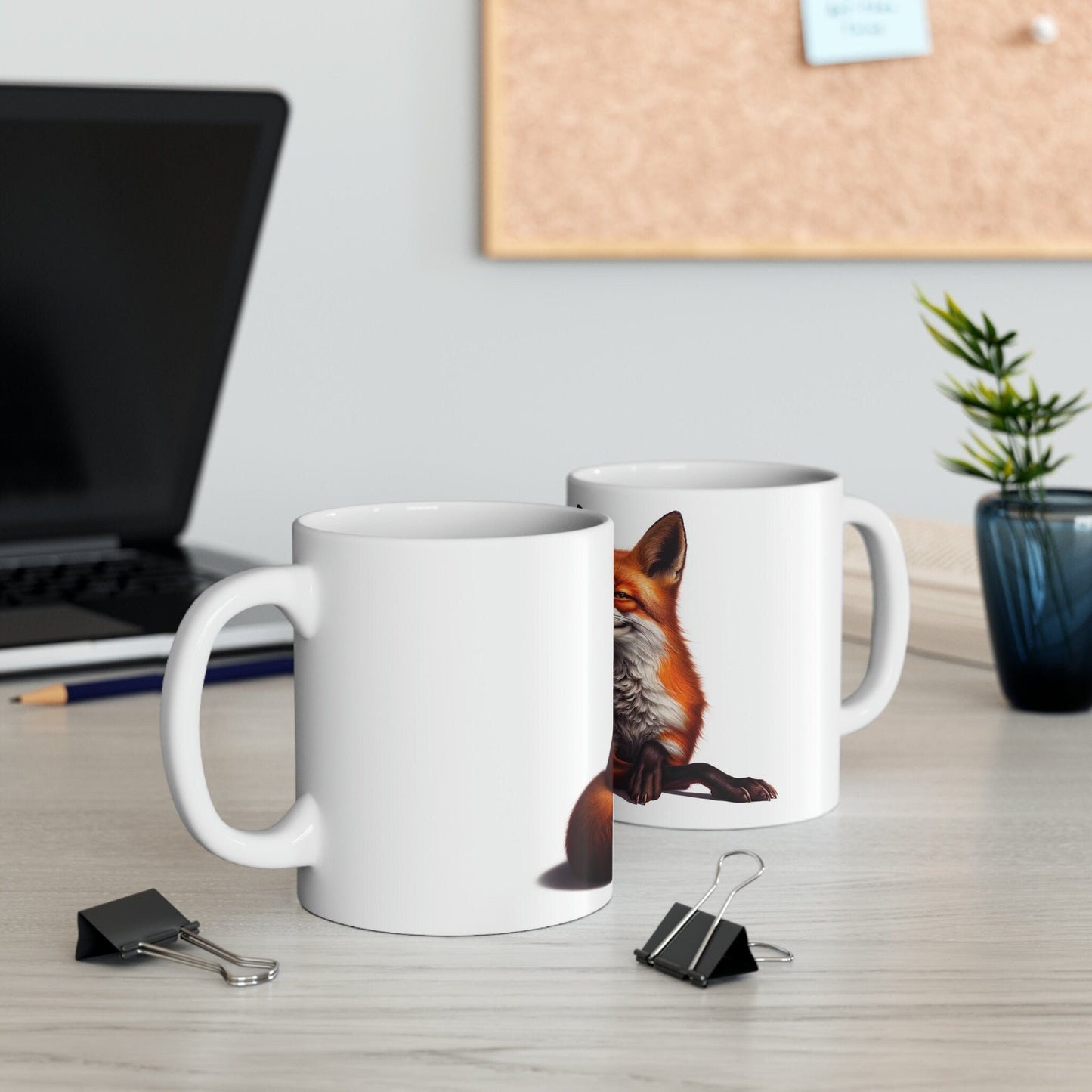 FOX - WEED Themed Coffee Mugs - Perfect Gift for Smokers, Stoners, Growers; Animal Lovers - Marijuana Mug for Wake and Bake