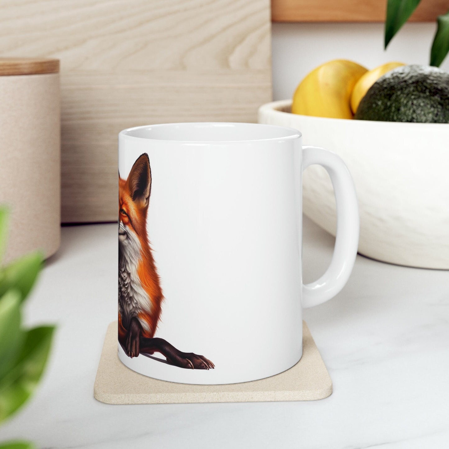 FOX - WEED Themed Coffee Mugs - Perfect Gift for Smokers, Stoners, Growers; Animal Lovers - Marijuana Mug for Wake and Bake