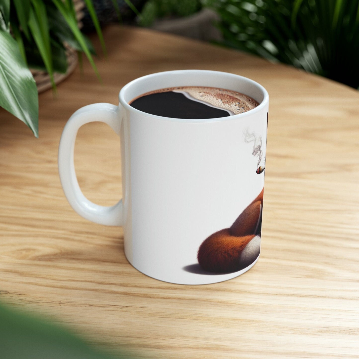 FOX - WEED Themed Coffee Mugs - Perfect Gift for Smokers, Stoners, Growers; Animal Lovers - Marijuana Mug for Wake and Bake