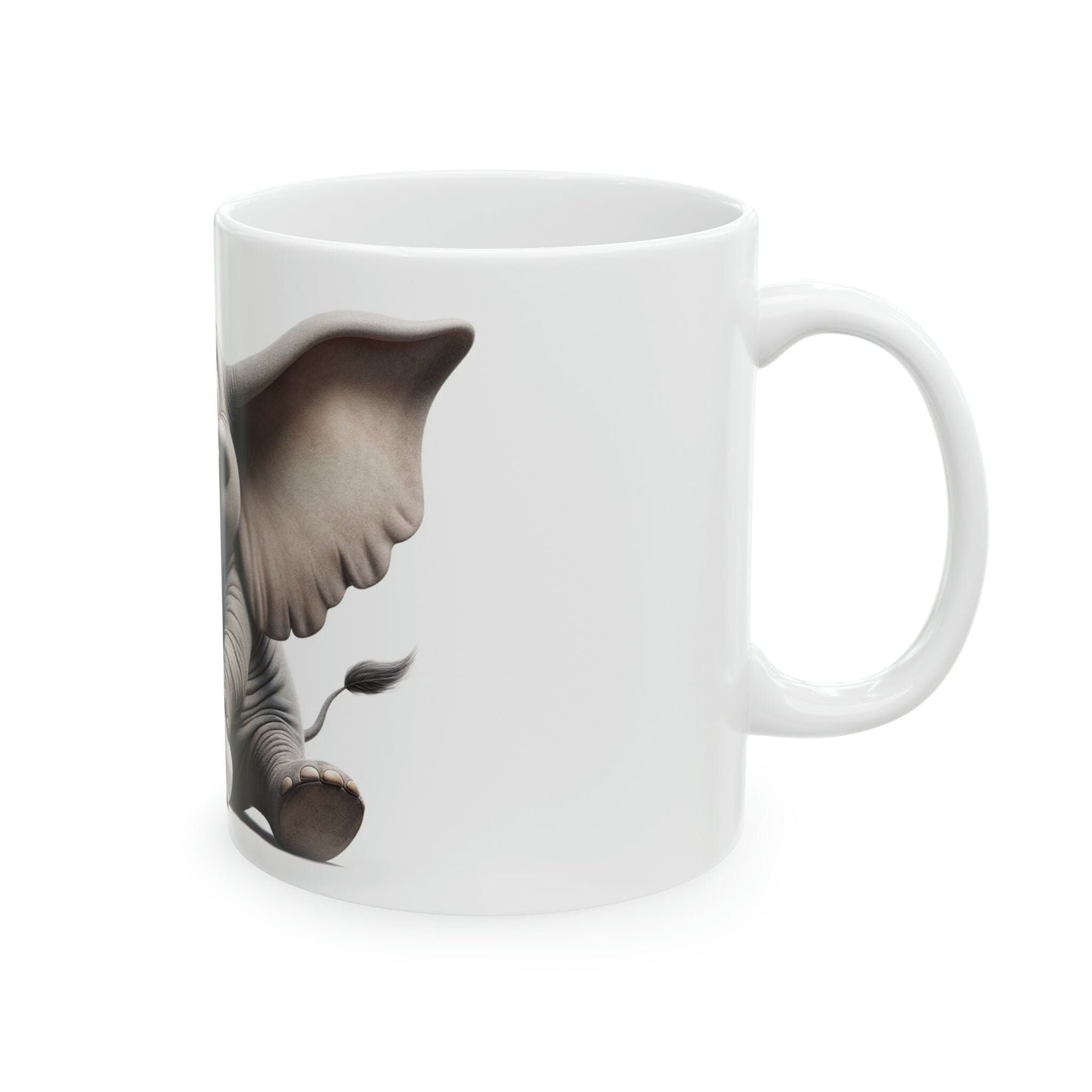 Baby ELEPHANT - WEED Themed Coffee Mugs - Perfect Gift for Smokers, Stoners, Growers; Animal Lovers - Marijuana Mug for Wake and Bake