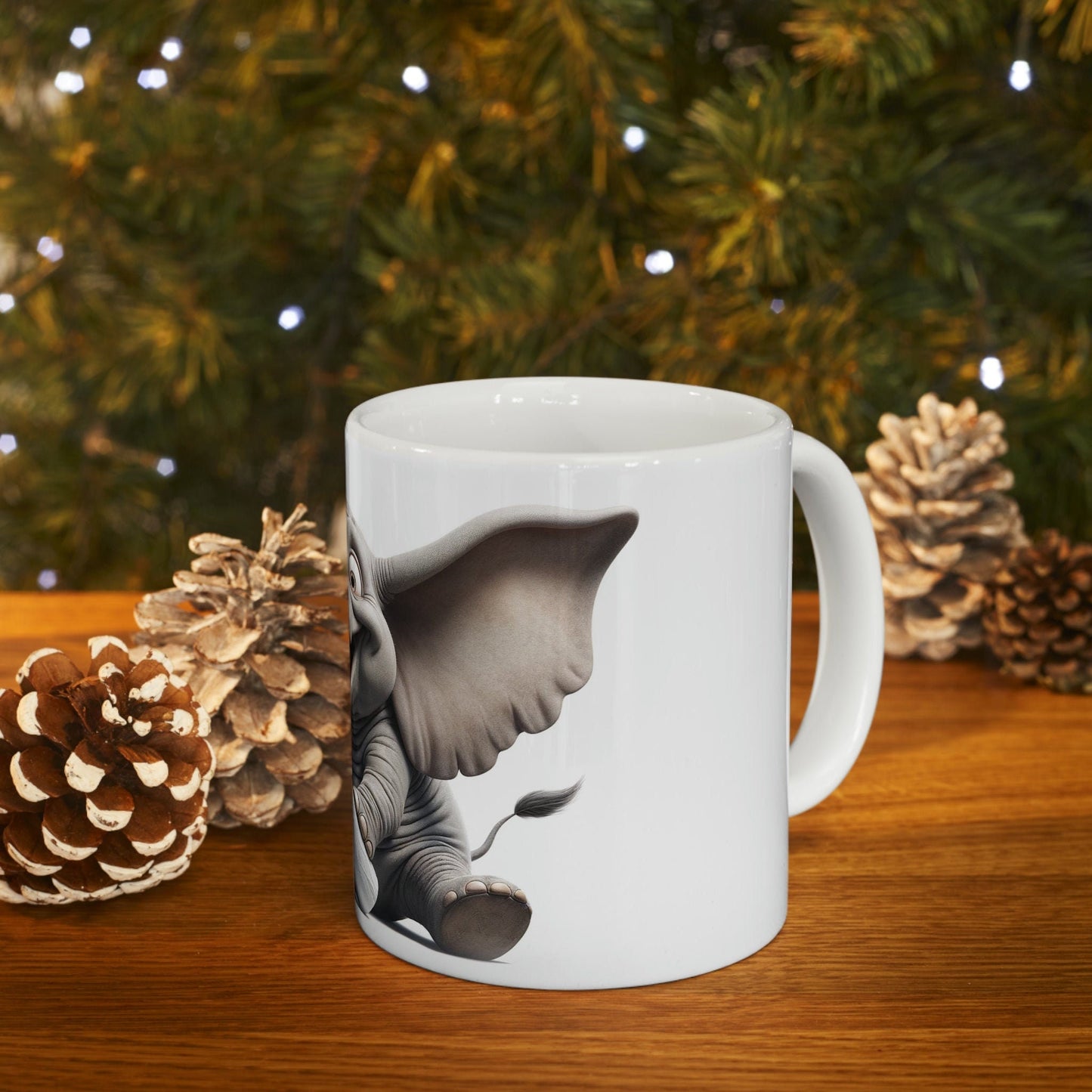 Baby ELEPHANT - WEED Themed Coffee Mugs - Perfect Gift for Smokers, Stoners, Growers; Animal Lovers - Marijuana Mug for Wake and Bake