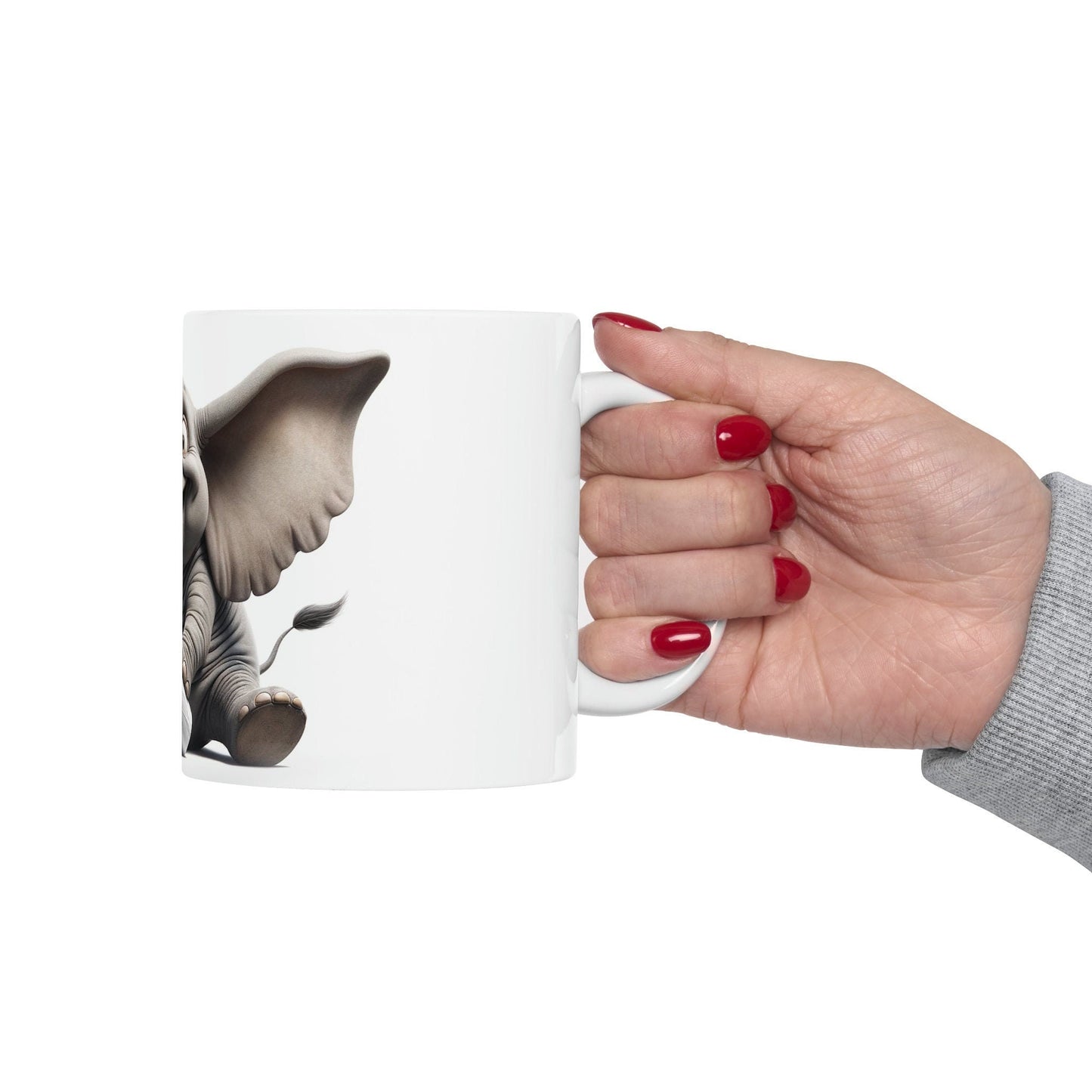 Baby ELEPHANT - WEED Themed Coffee Mugs - Perfect Gift for Smokers, Stoners, Growers; Animal Lovers - Marijuana Mug for Wake and Bake