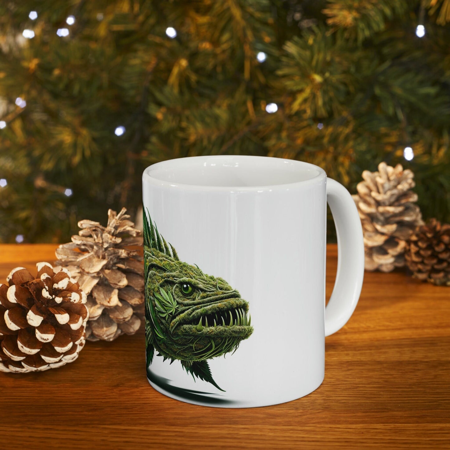 DUNKLEOSTEUS - WEED Themed Coffee Mugs - Perfect Gift for Smokers, Stoners, Growers; Animal Lovers - Marijuana Mug for Wake and Bake