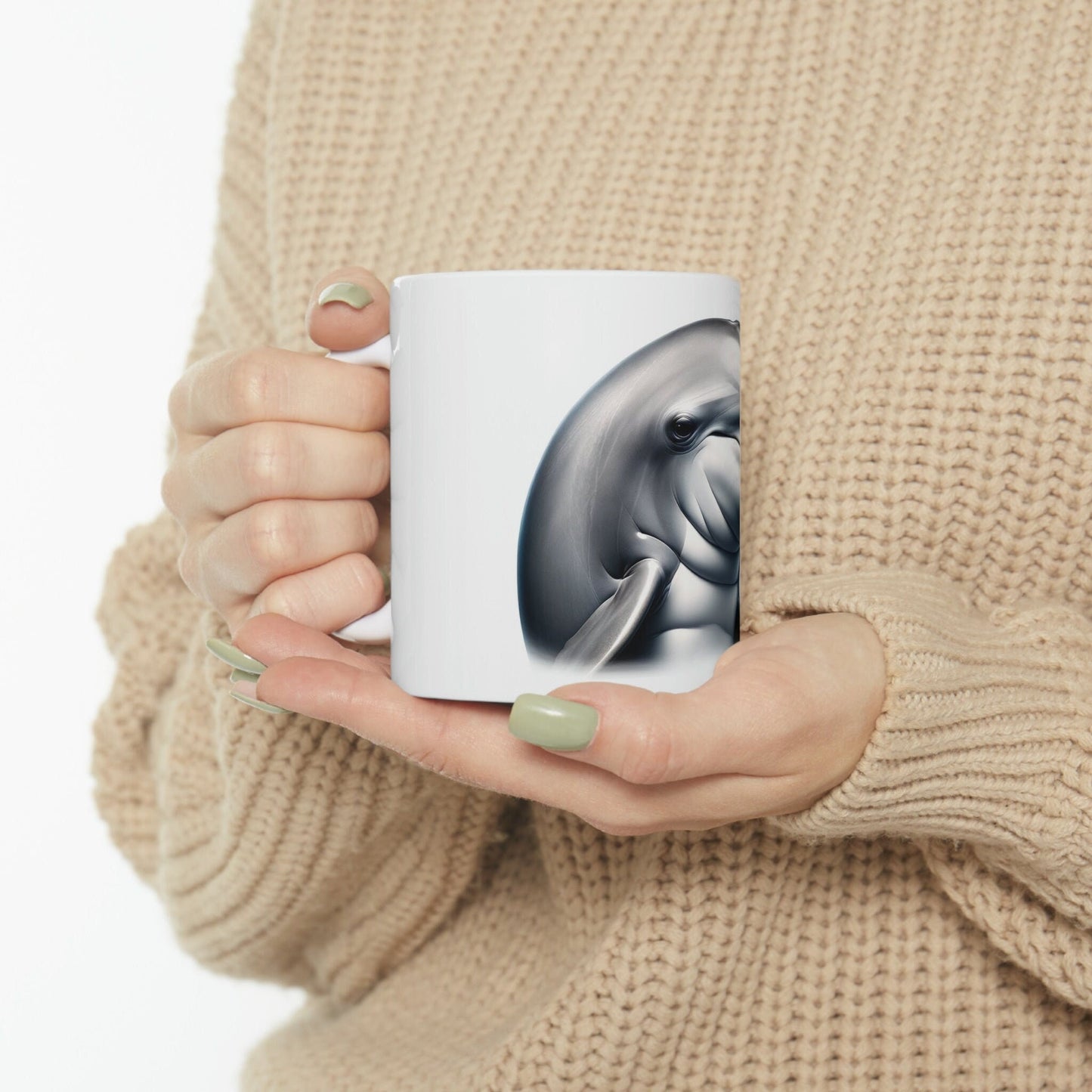 DOLPHIN - WEED Themed Coffee Mugs - Perfect Gift for Smokers, Stoners, Growers; Animal Lovers - Marijuana Mug for Wake and Bake
