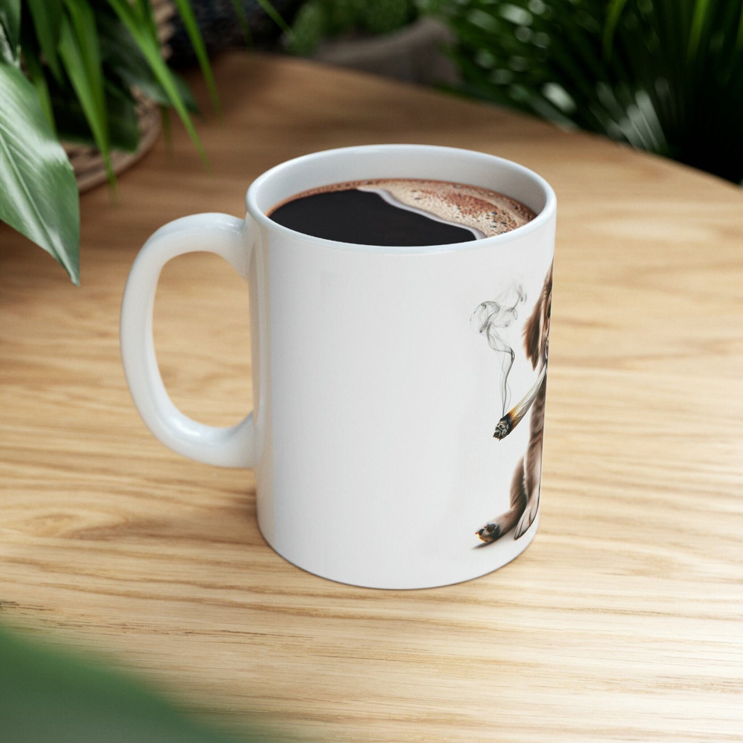 Stoner PUPPY - WEED Themed Coffee Mugs - Perfect Gift for Smokers, Stoners, Marijuana Lovers, Growers; Dog Lovers - Wake and Bake