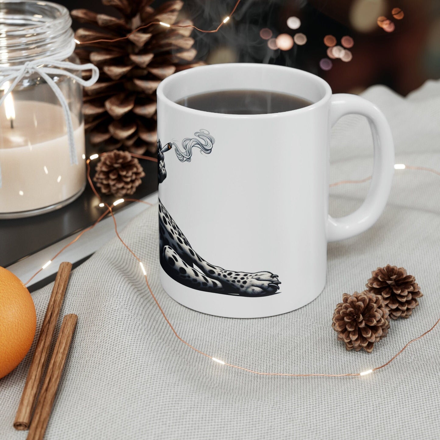 CHEETAH - WEED Themed Coffee Mugs - Perfect Gift for Smokers, Stoners, Marijuana Lovers, Growers; Smoker Enthusiasts - Wake and Bake