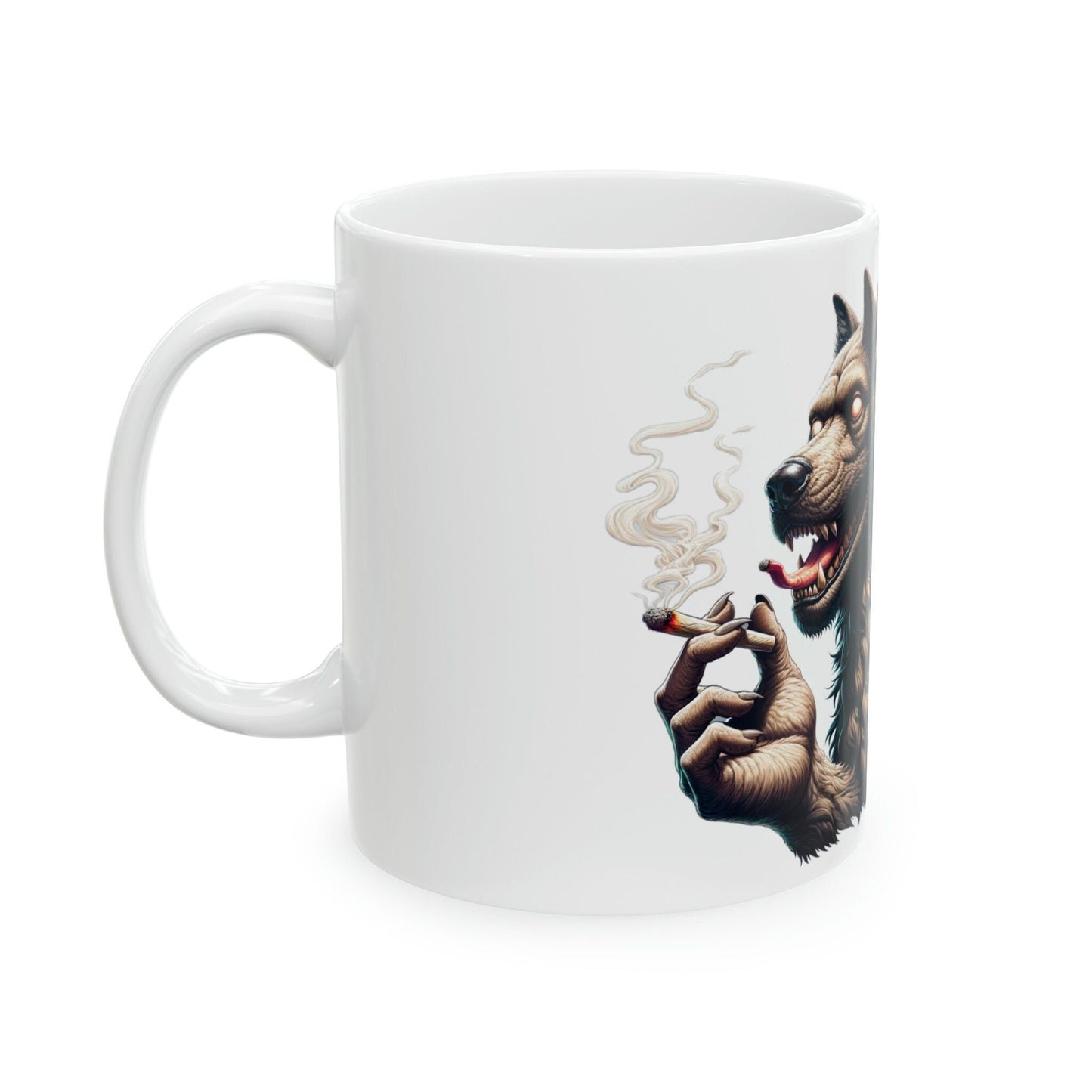 CERBERUS - WEED Themed Coffee Mugs - Perfect Gift for Smokers, Stoners, Marijuana Lovers, Growers; Smoker Enthusiasts - Wake and Bake