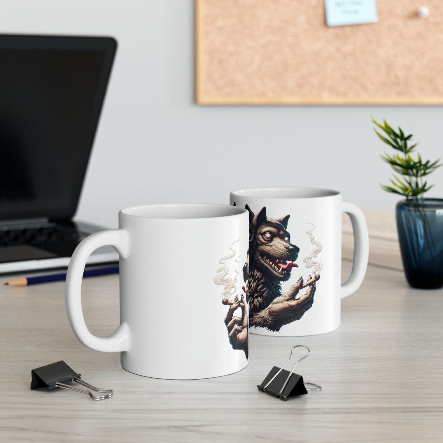 CERBERUS - WEED Themed Coffee Mugs - Perfect Gift for Smokers, Stoners, Marijuana Lovers, Growers; Smoker Enthusiasts - Wake and Bake