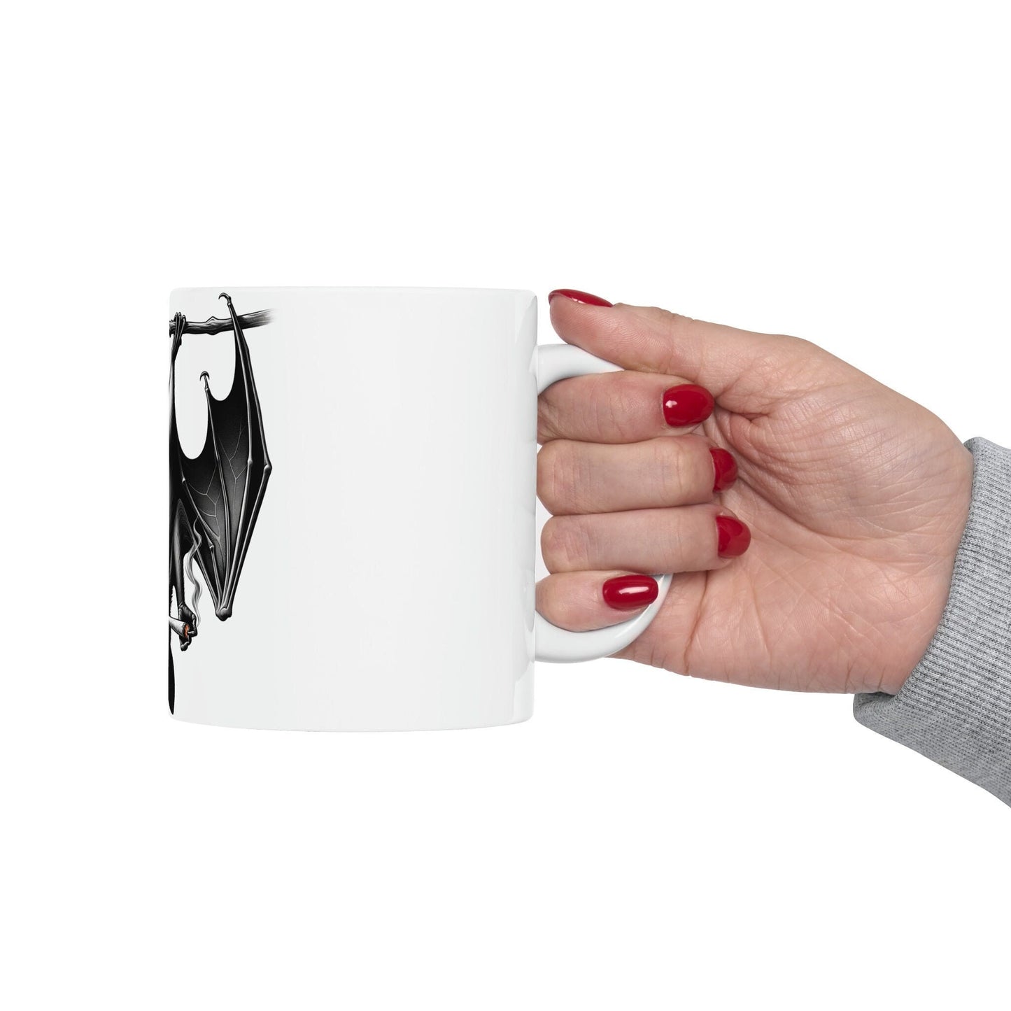 Smoking BAT - WEED Themed Coffee Mugs - Perfect Gift for Smokers, Stoners, Marijuana Lovers, Growers; Smoker - Wake and Bake