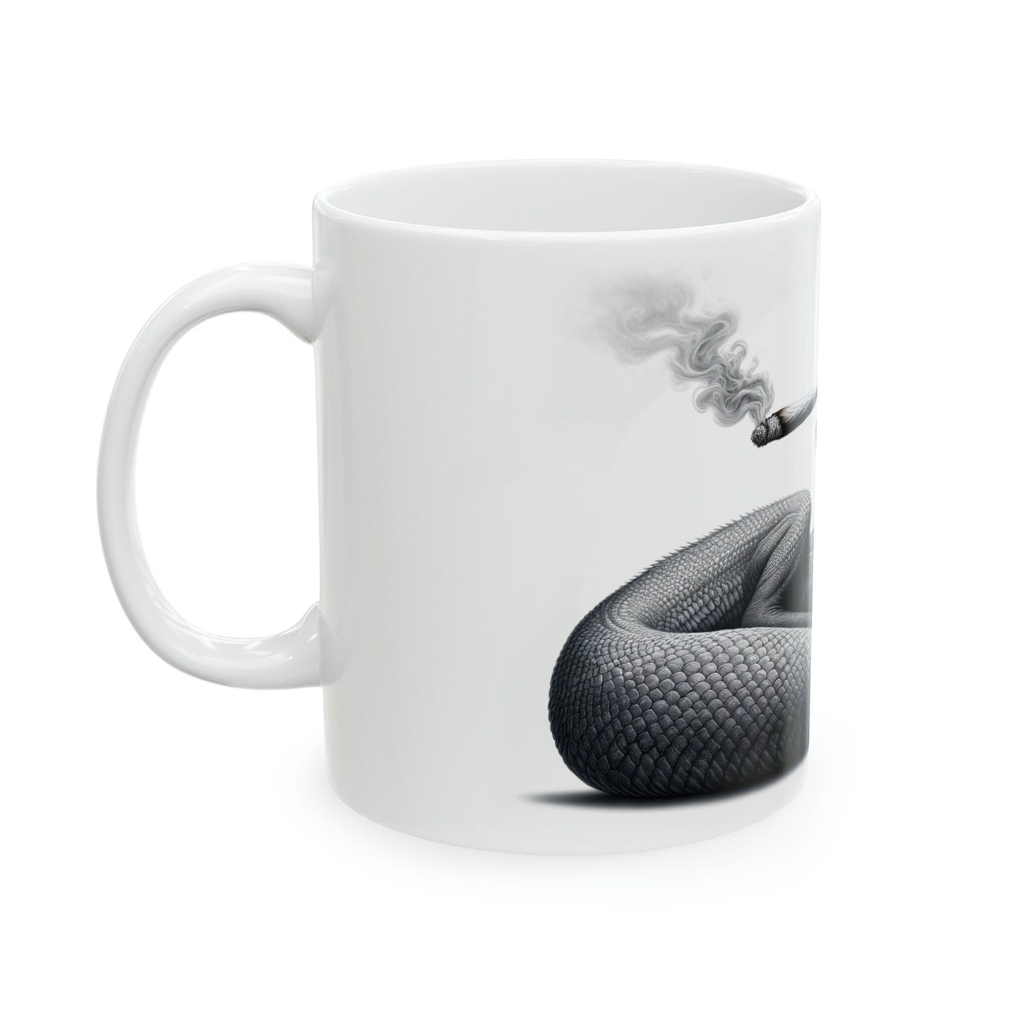 BASILSK - WEED Themed Coffee Mugs - Perfect Gift for Smokers, Stoners, Marijuana Lovers, Growers; Smoker Enthusiasts - Wake and Bake
