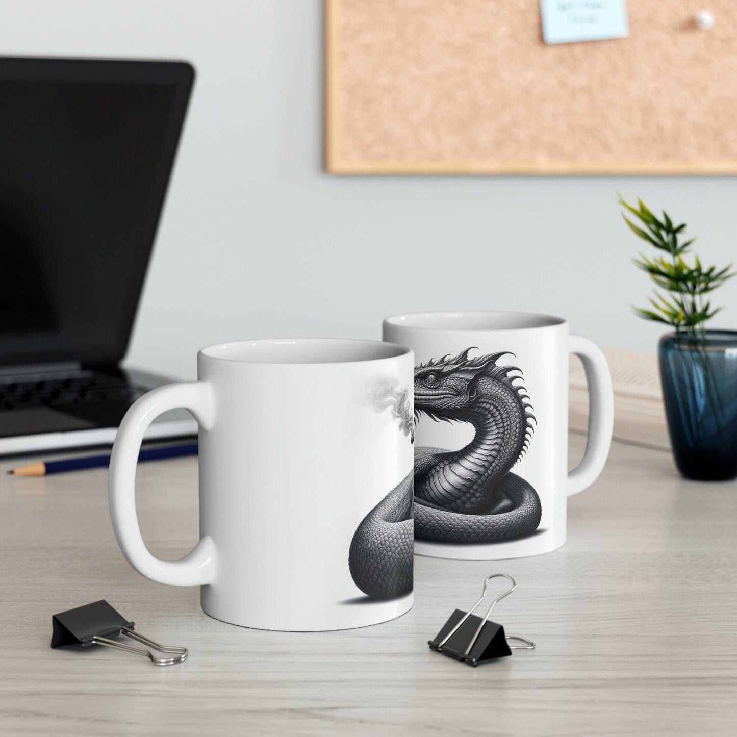 BASILSK - WEED Themed Coffee Mugs - Perfect Gift for Smokers, Stoners, Marijuana Lovers, Growers; Smoker Enthusiasts - Wake and Bake