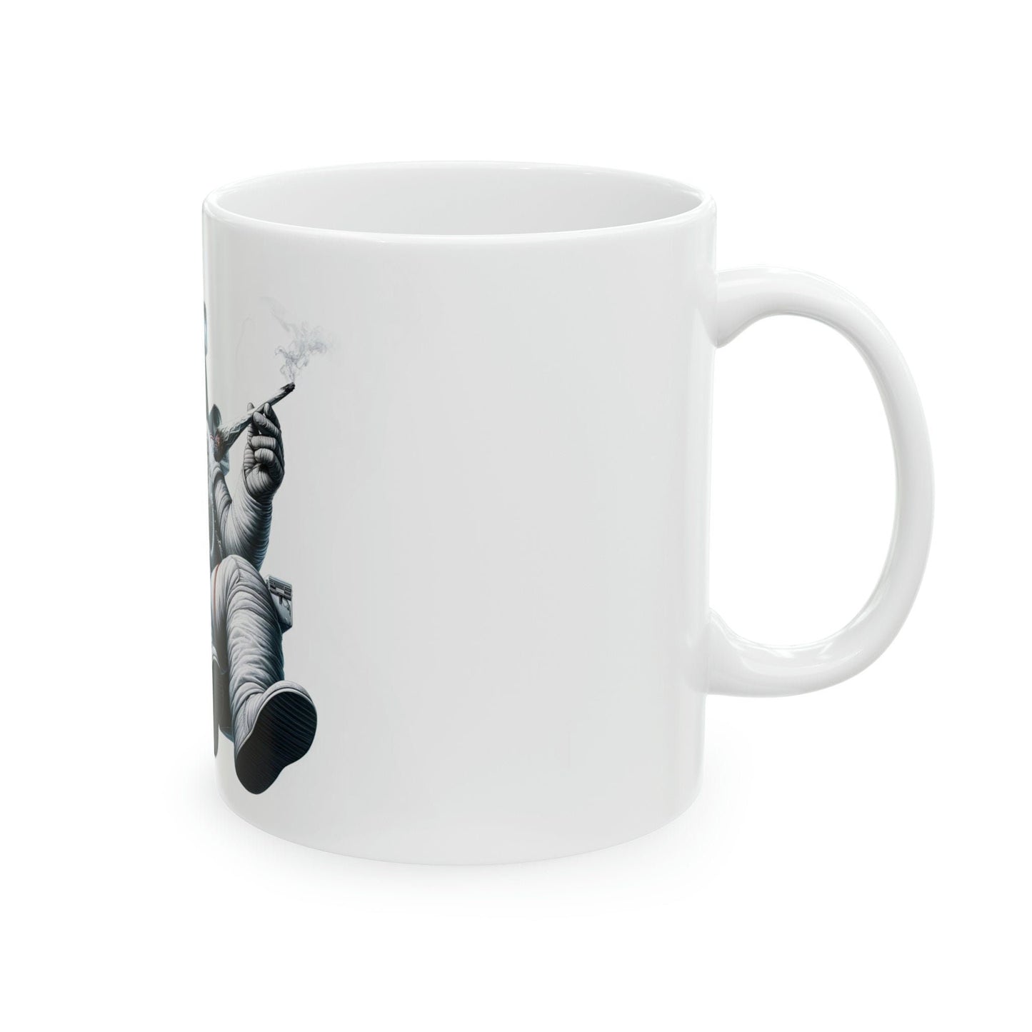 ASTRONAUT - WEED Themed Coffee Mugs - Perfect Gift for Smokers, Stoners, Marijuana Lovers, Growers; Smoker - Wake and Bake