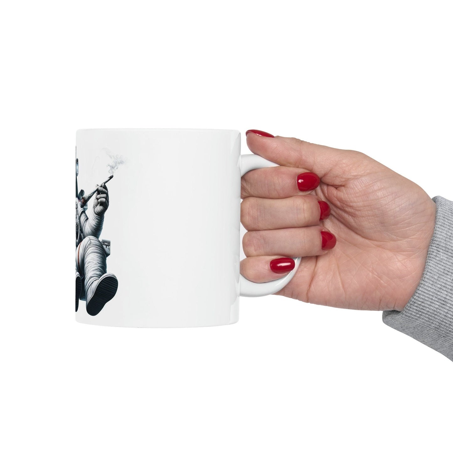 ASTRONAUT - WEED Themed Coffee Mugs - Perfect Gift for Smokers, Stoners, Marijuana Lovers, Growers; Smoker - Wake and Bake