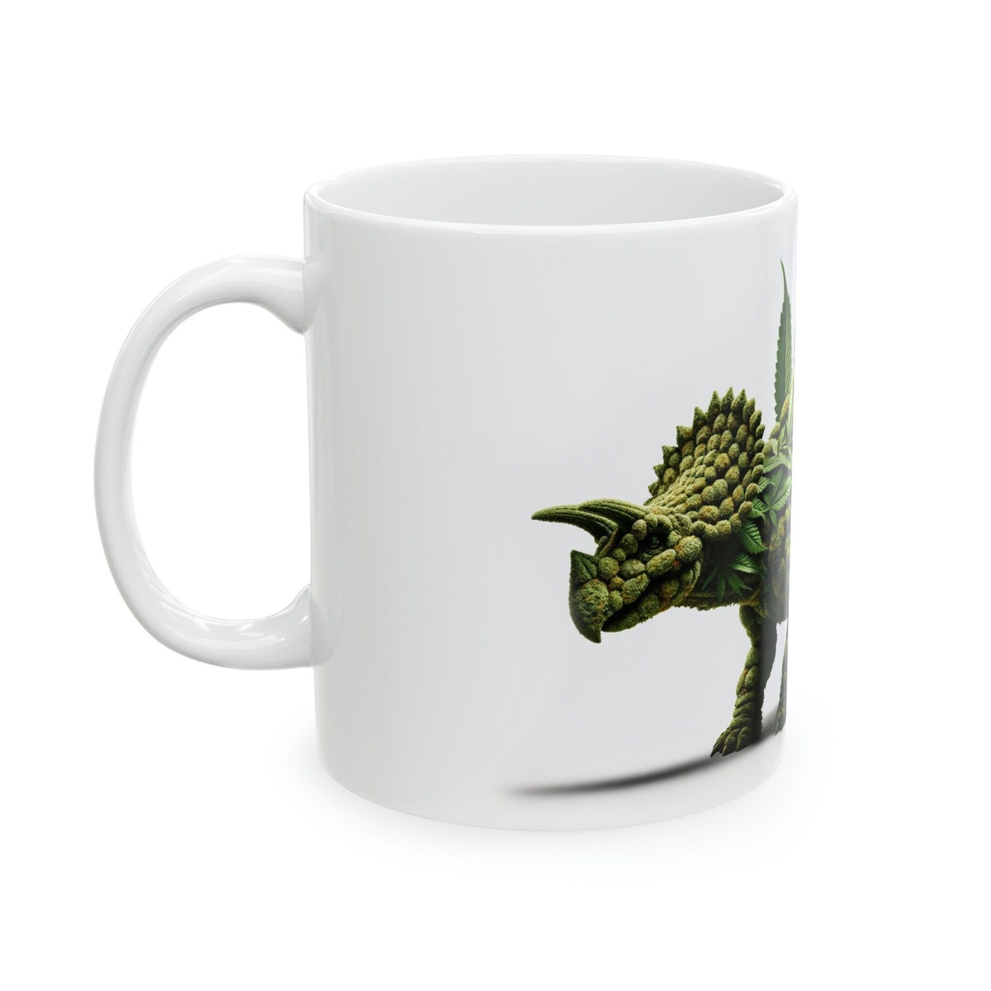 WEED ANKYLOSAUR - Marijuana Themed Coffee Mugs - Perfect Gift for Smokers, Stoners, Marijuana Lovers, Growers; Weed Mug for Wake and Bake
