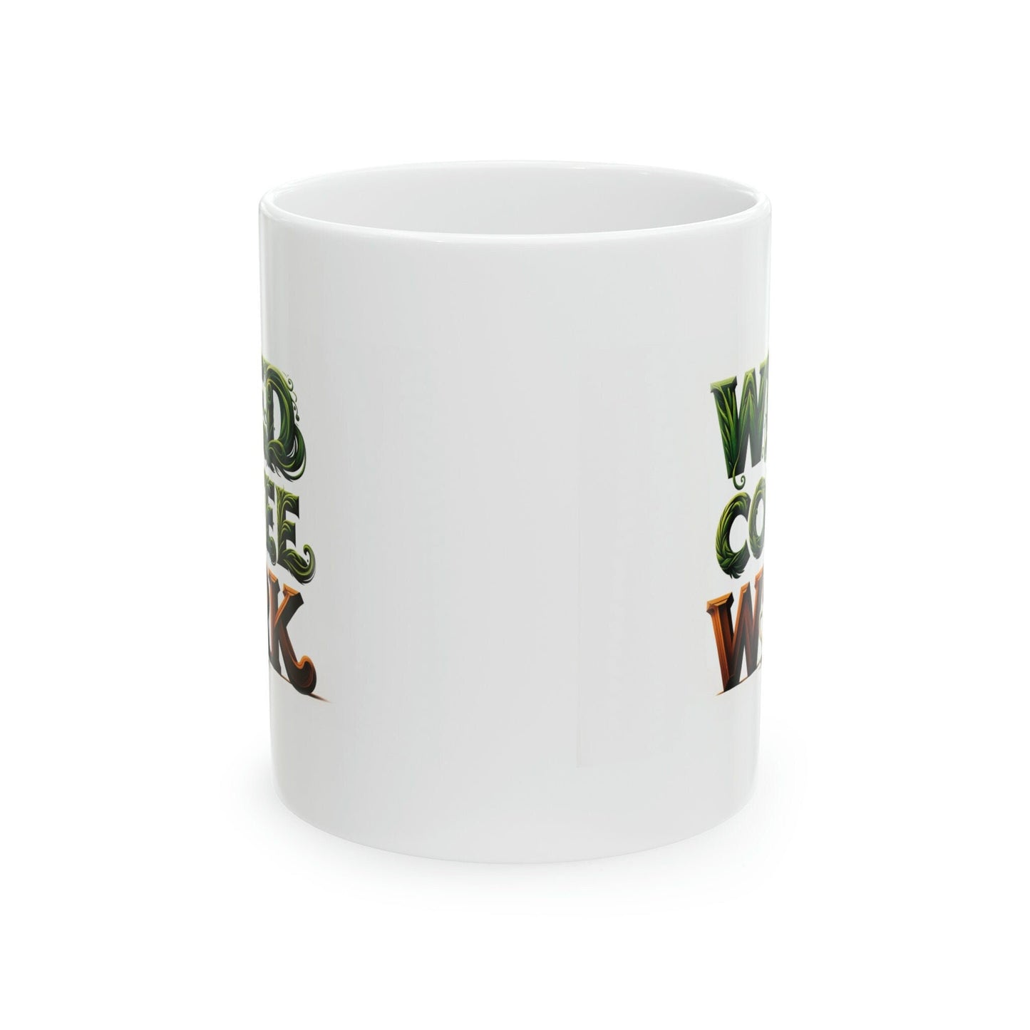 WEED COFFEE WORK - Marijuana Themed Coffee Mugs - Perfect Gift for Smokers, Stoners, Marijuana Lovers, Growers; Smoker - Wake and Bake