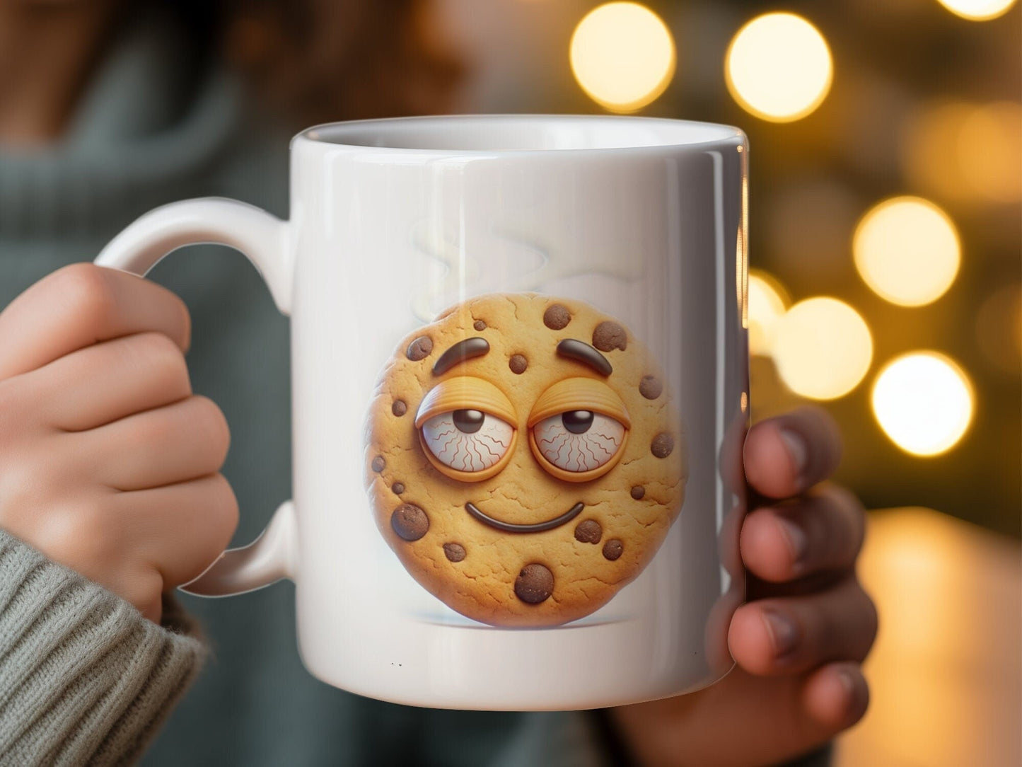 BAKED Cookie Mug - WEED Themed Coffee Mugs - Perfect Gift for Smokers, Stoners, Marijuana Lovers, Growers; Smoker Enthusiast - Wake and Bake