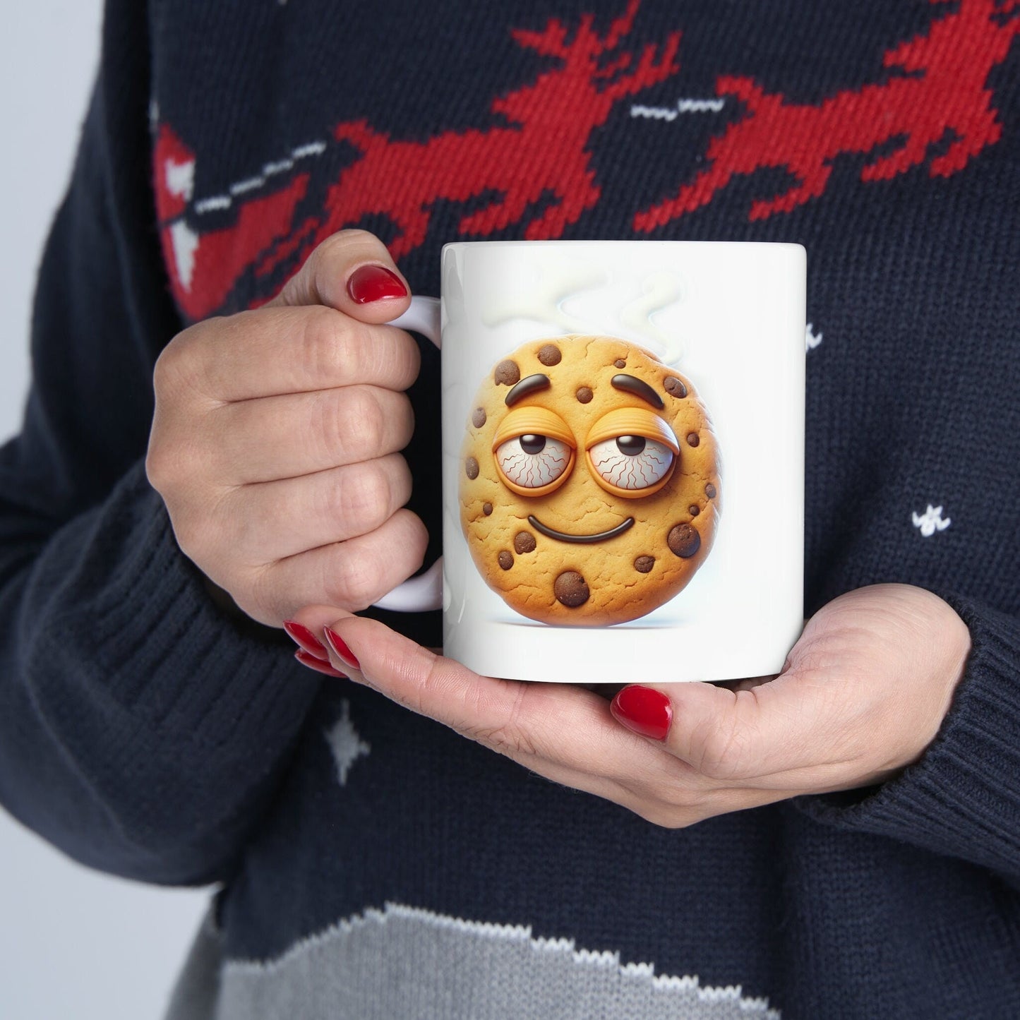BAKED Cookie Mug - WEED Themed Coffee Mugs - Perfect Gift for Smokers, Stoners, Marijuana Lovers, Growers; Smoker Enthusiast - Wake and Bake