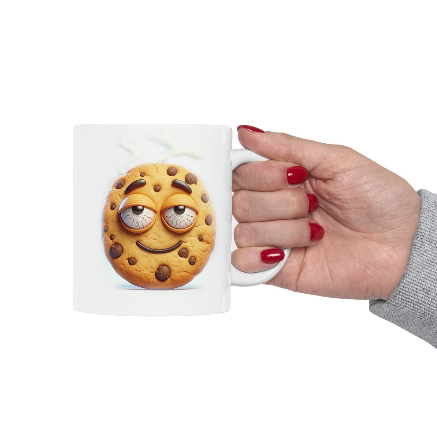 BAKED Cookie Mug - WEED Themed Coffee Mugs - Perfect Gift for Smokers, Stoners, Marijuana Lovers, Growers; Smoker Enthusiast - Wake and Bake