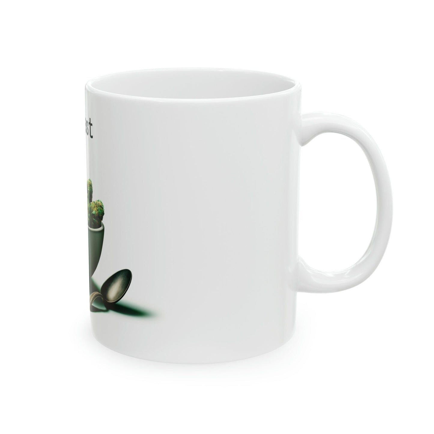 BREAKFAST - WEED Themed Coffee Mugs - Perfect Gift for Smokers, Stoners, Marijuana Lovers, Growers; Smoker Enthusiasts - Wake and Bake