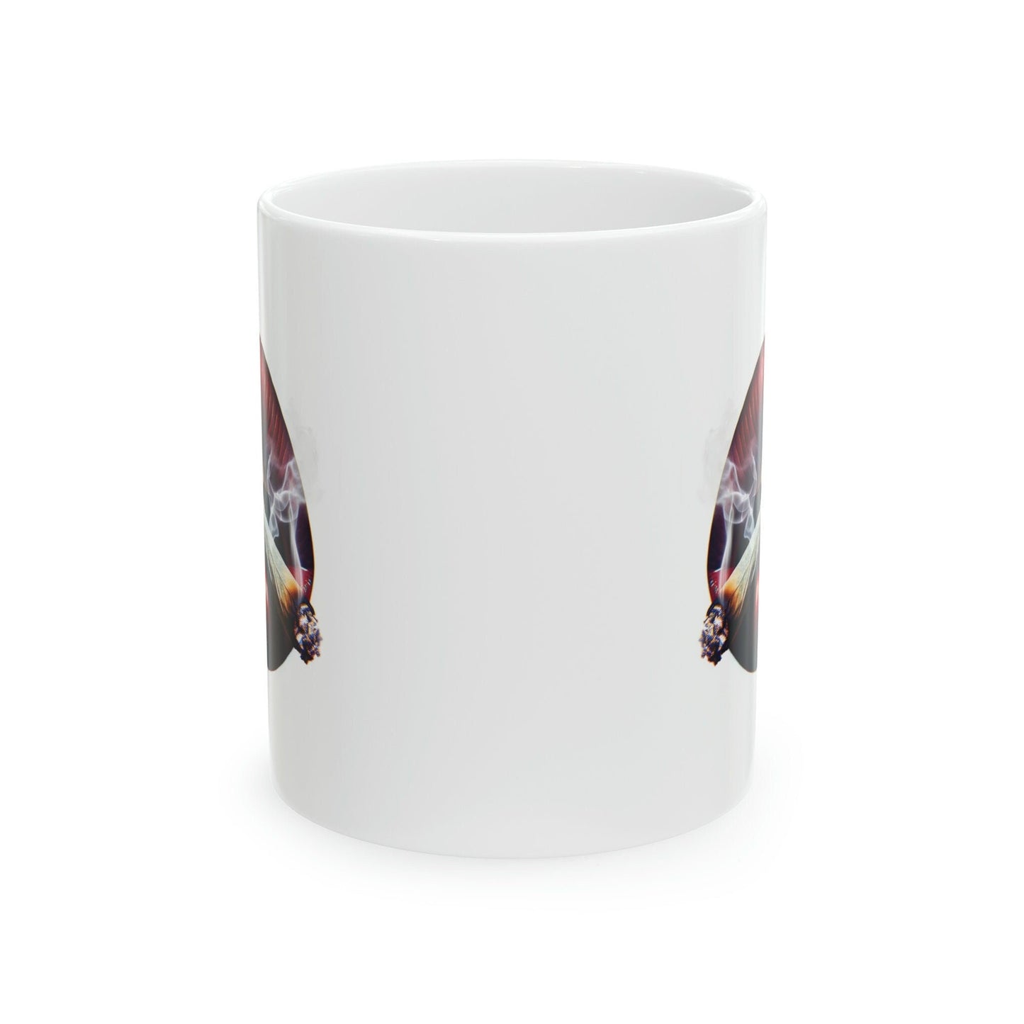LIPS Joint Mug - WEED Themed Coffee Mugs - Perfect Gift for Smokers, Stoners, Marijuana Lovers, Growers; Smoker Enthusiasts